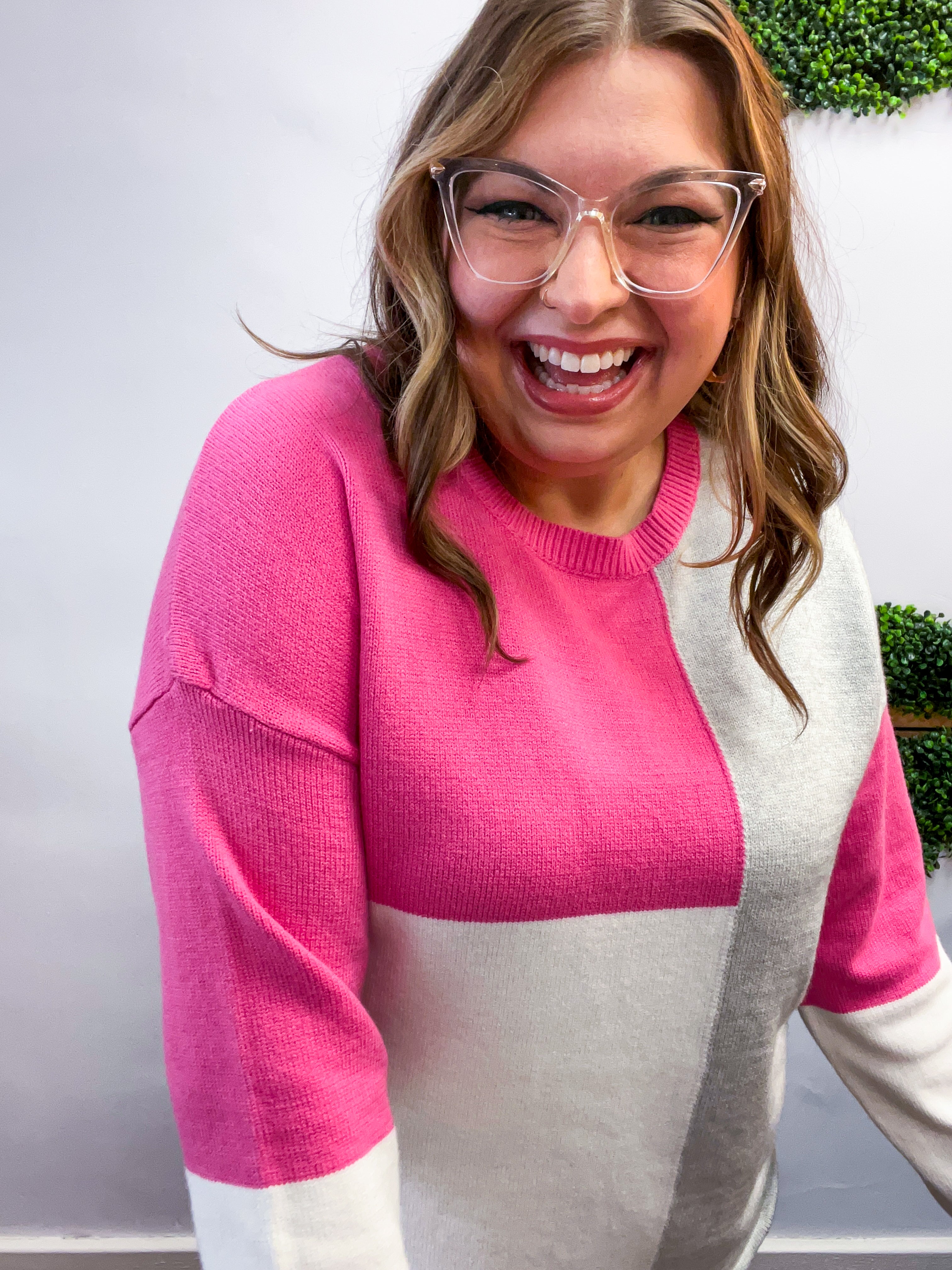 Bubblegum Blocks Sweater