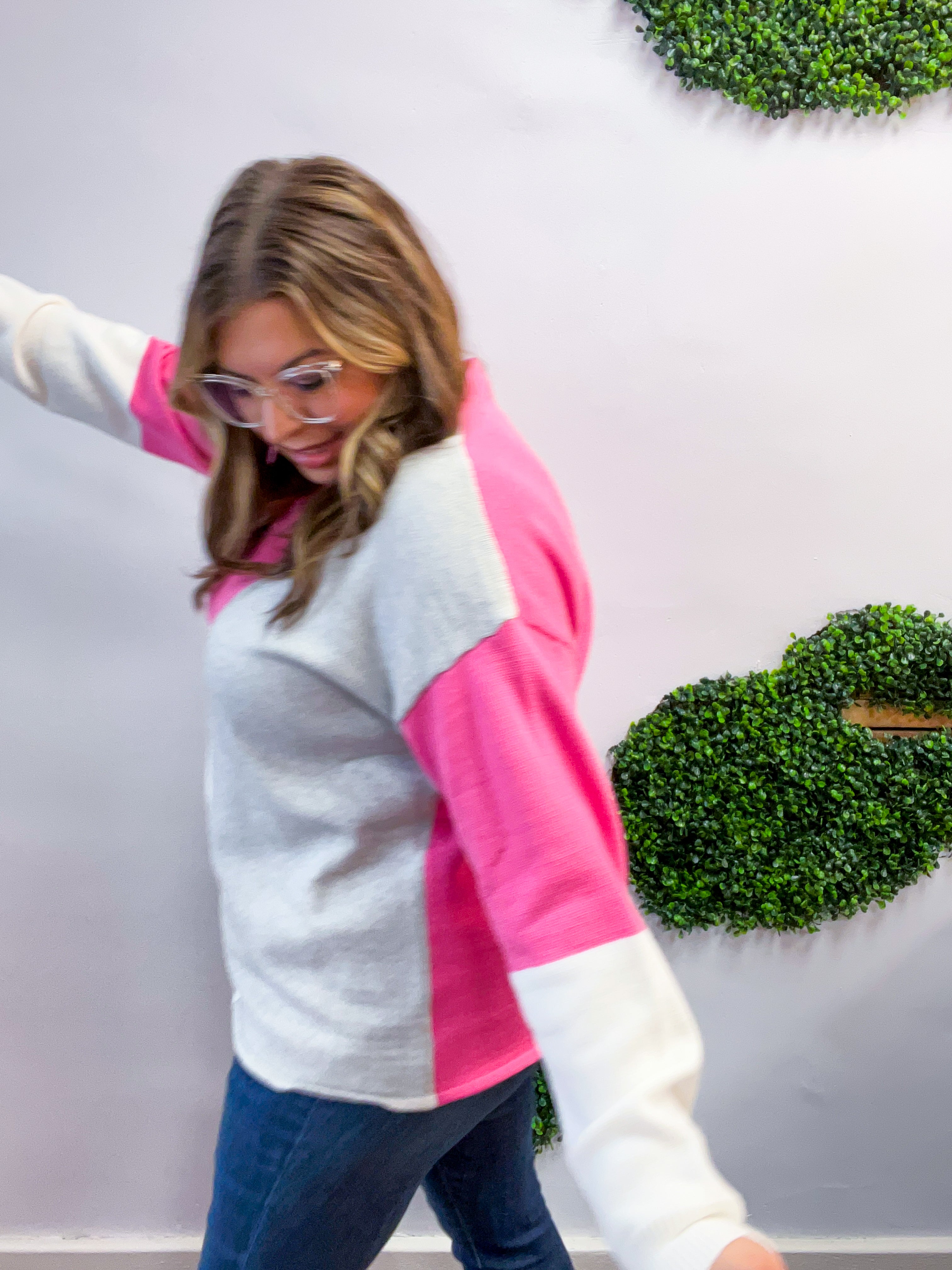 Bubblegum Blocks Sweater