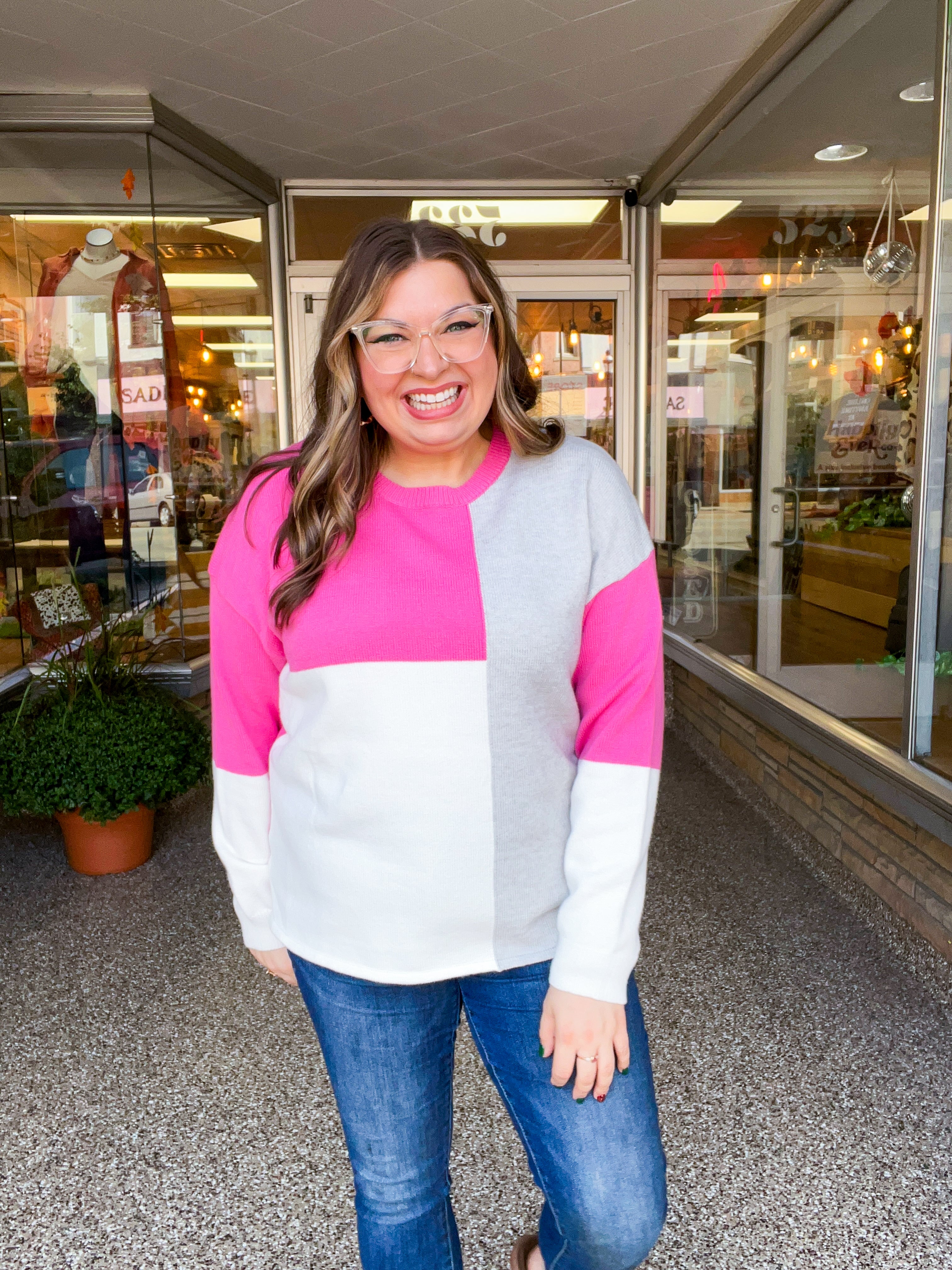 Bubblegum Blocks Sweater