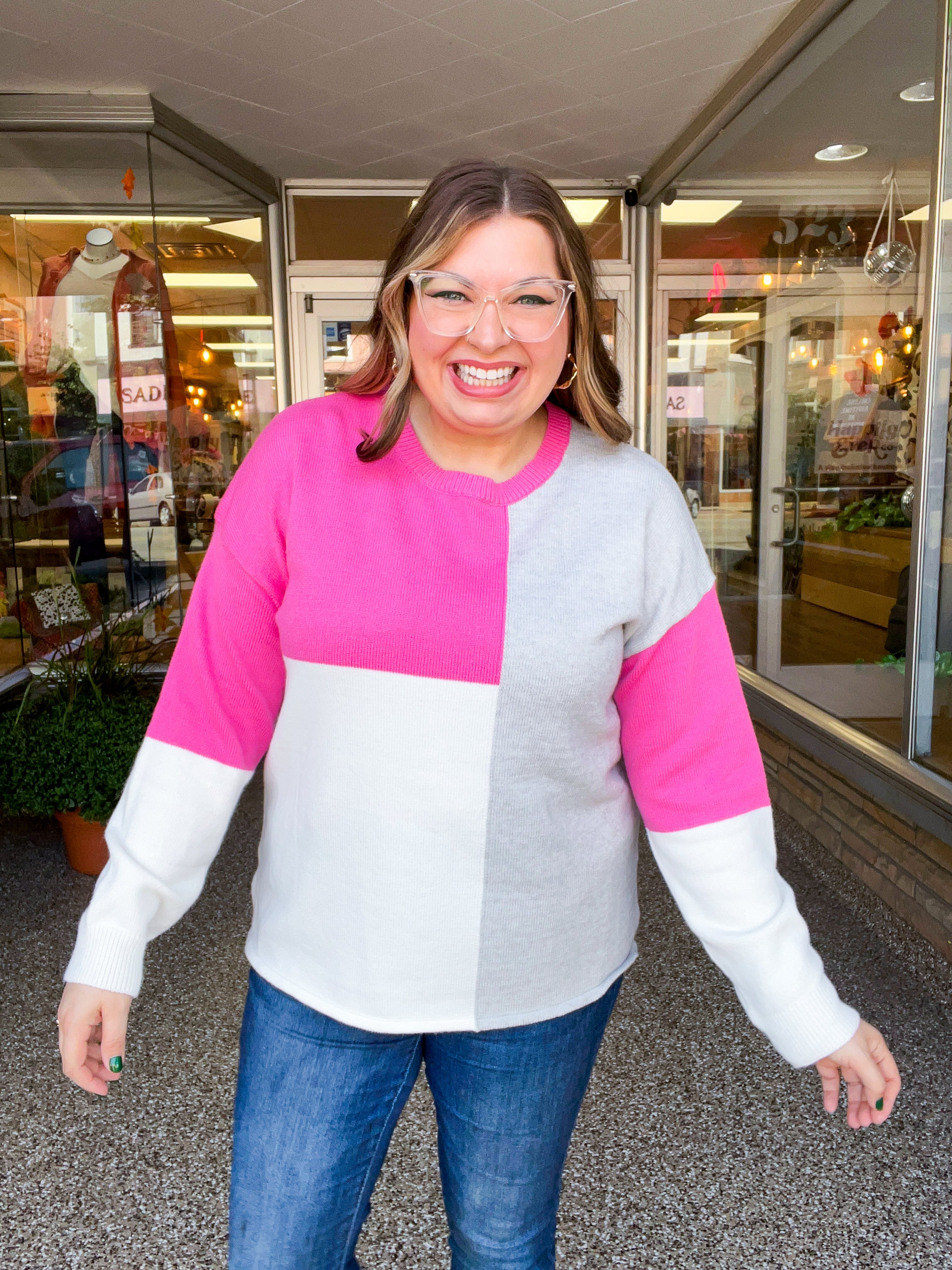 Bubblegum Blocks Sweater