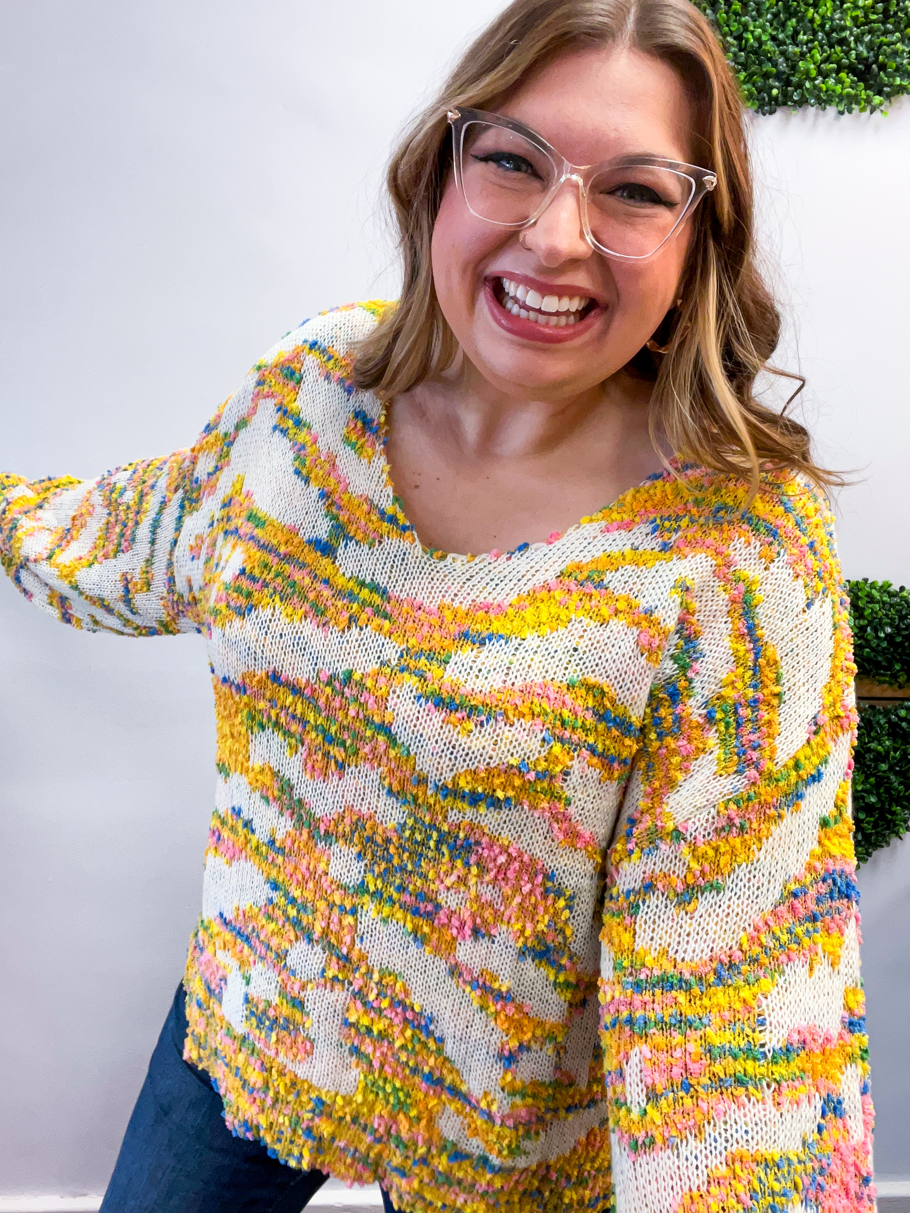 Corn Maze Confetti Sweater