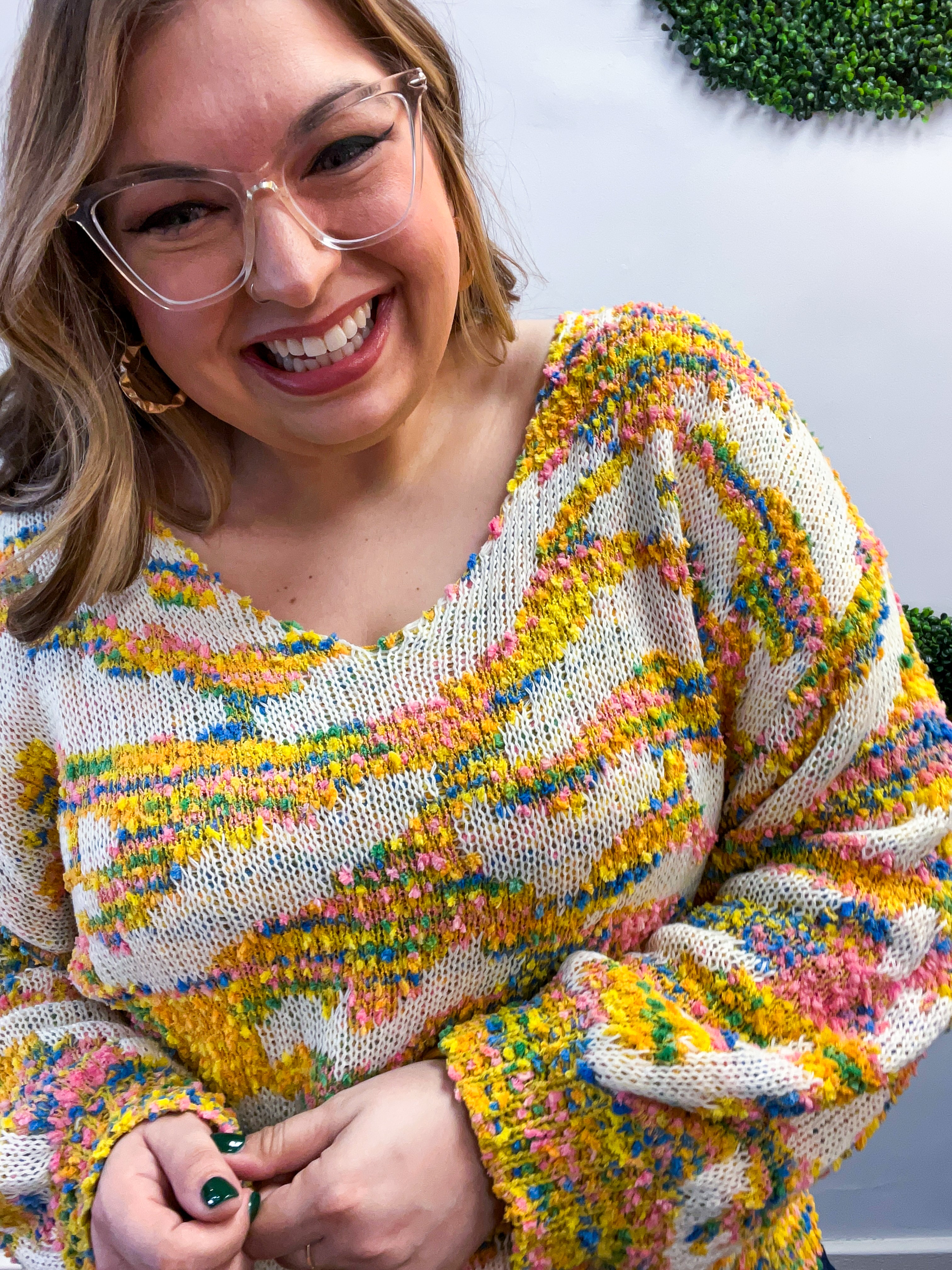 Corn Maze Confetti Sweater