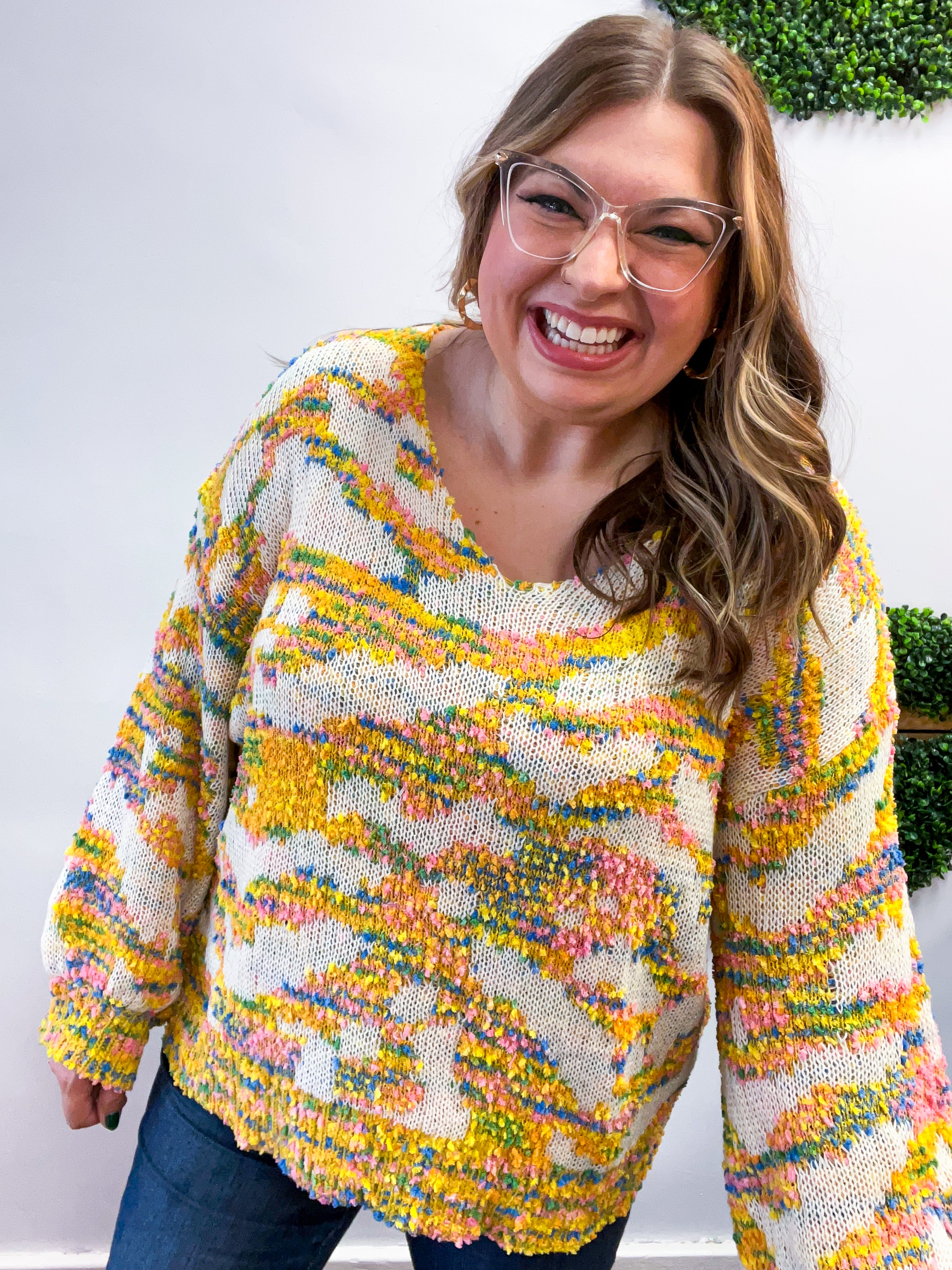 Corn Maze Confetti Sweater