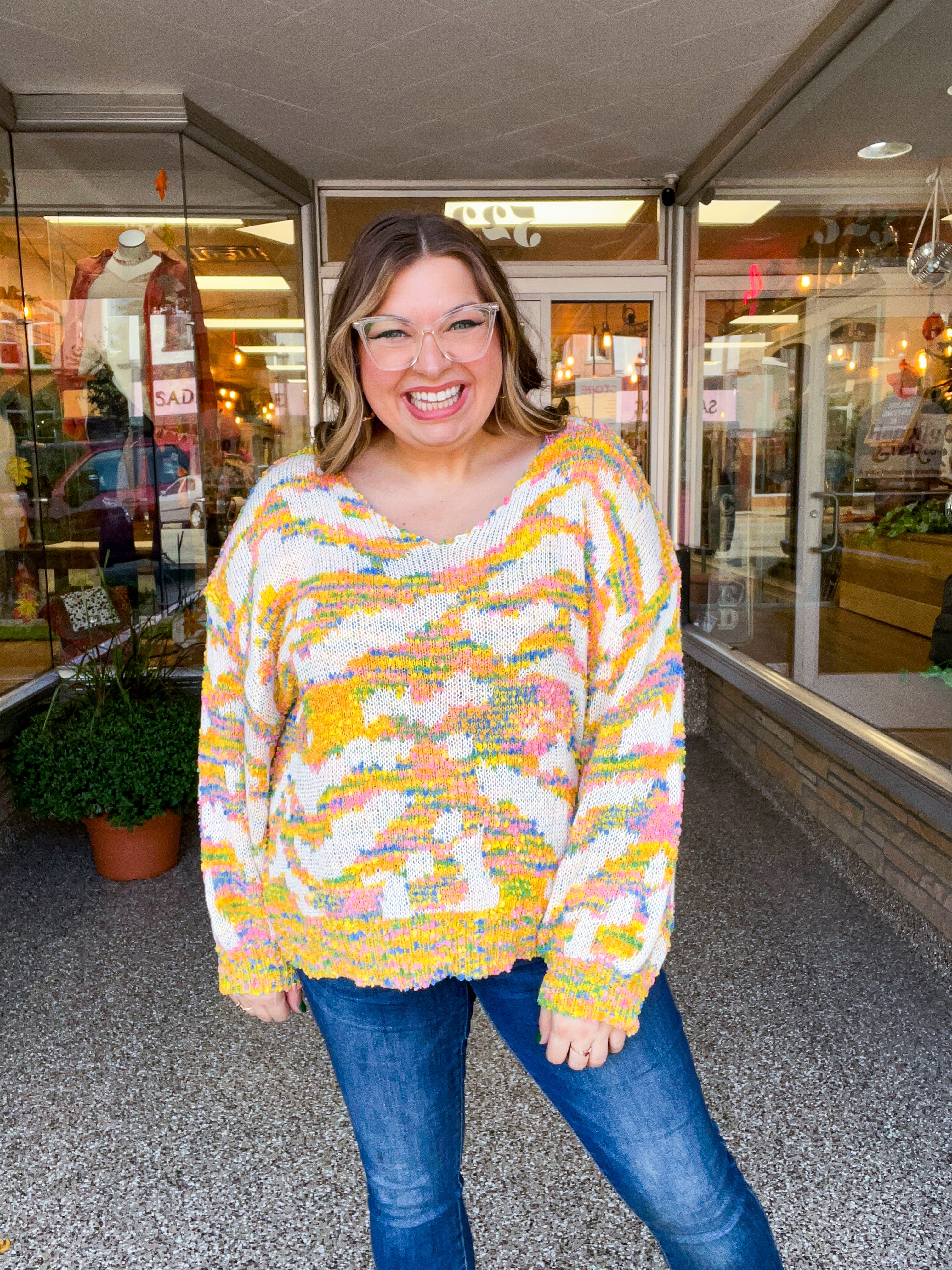Corn Maze Confetti Sweater