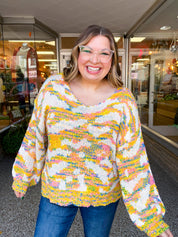 Corn Maze Confetti Sweater