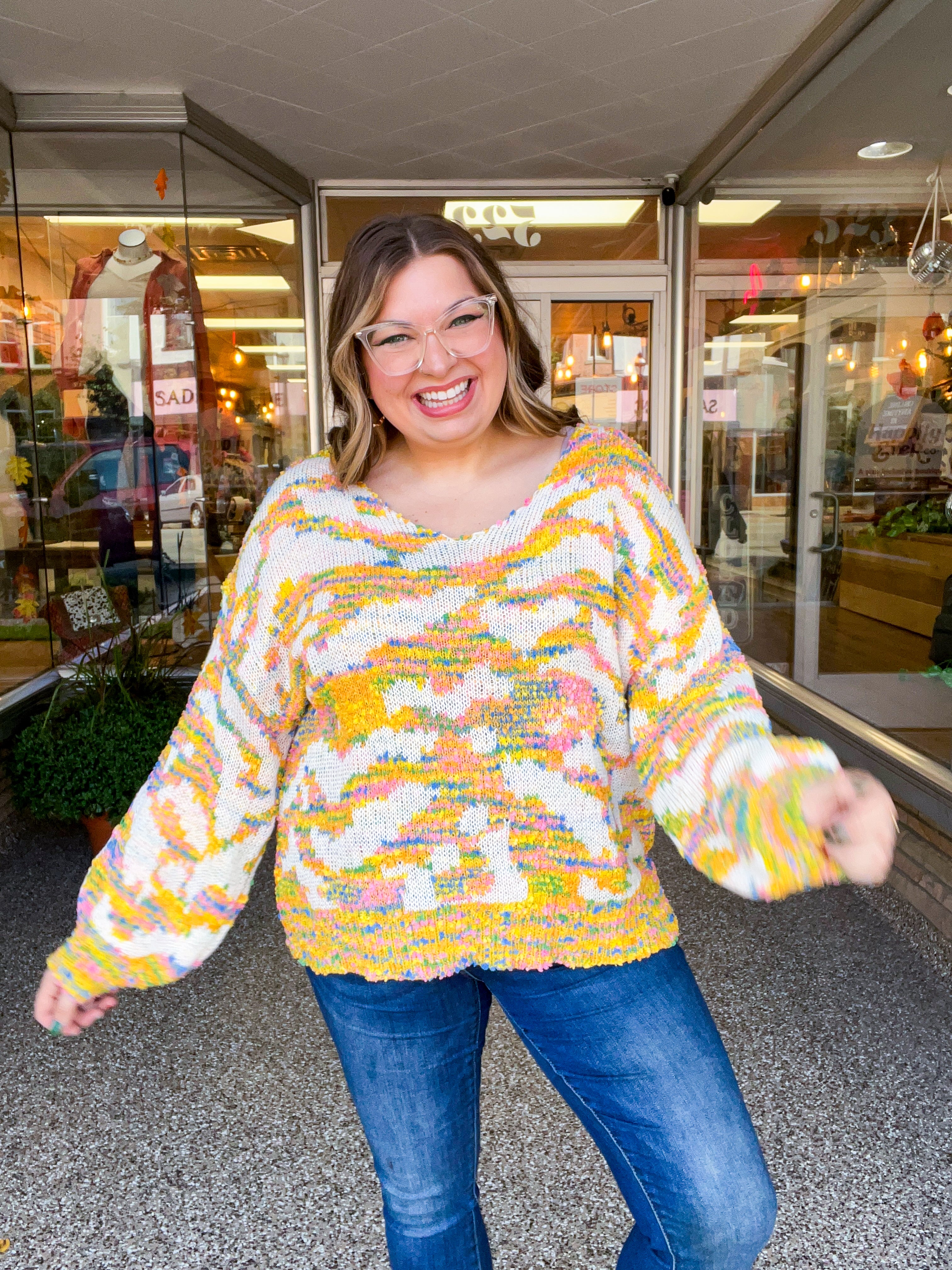 Corn Maze Confetti Sweater