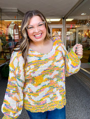 Corn Maze Confetti Sweater