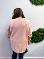 Toasty Textures Waffle Top in Mauve