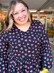 Tiny Blossoms Peplum Top