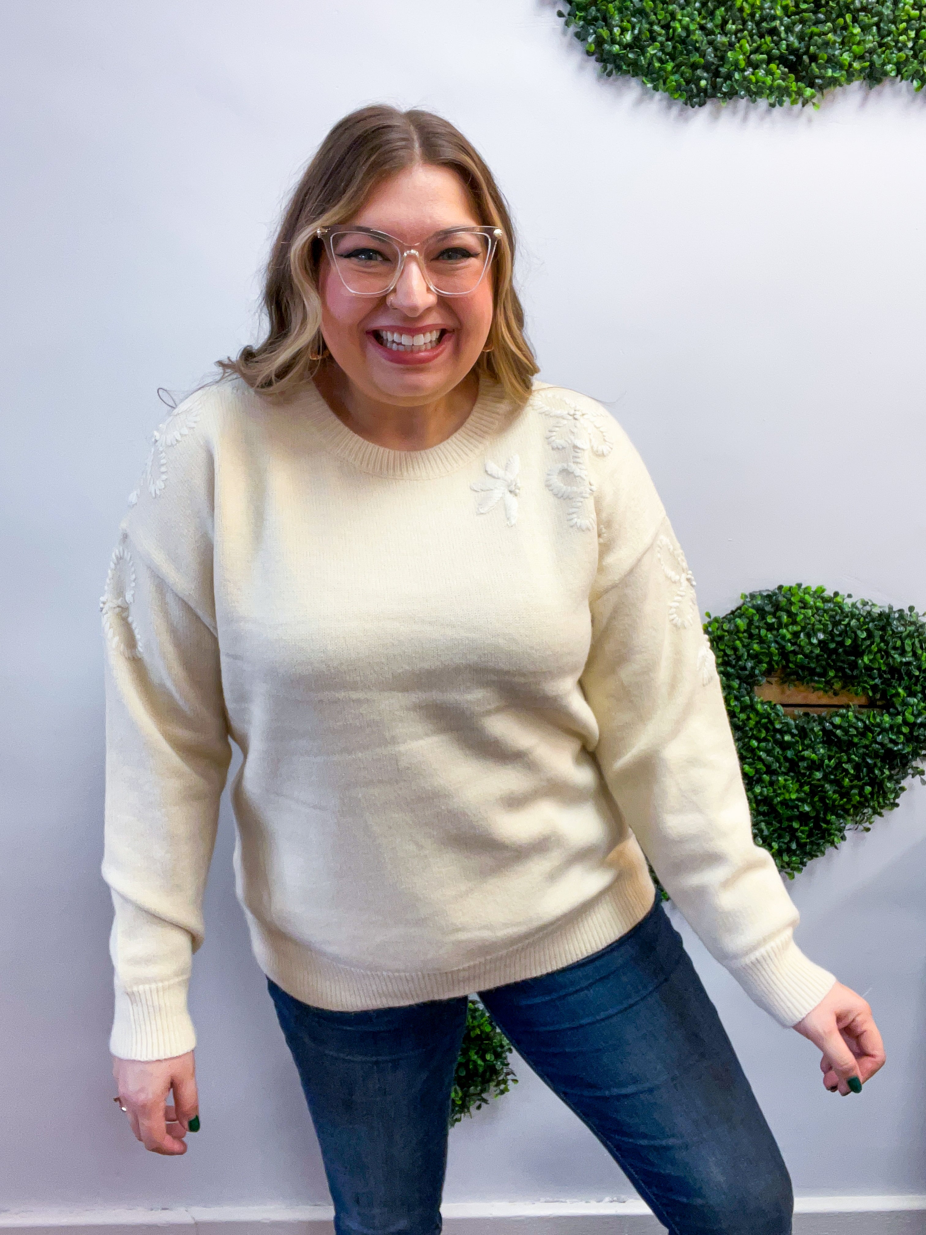 Daisy Whispers Sweater