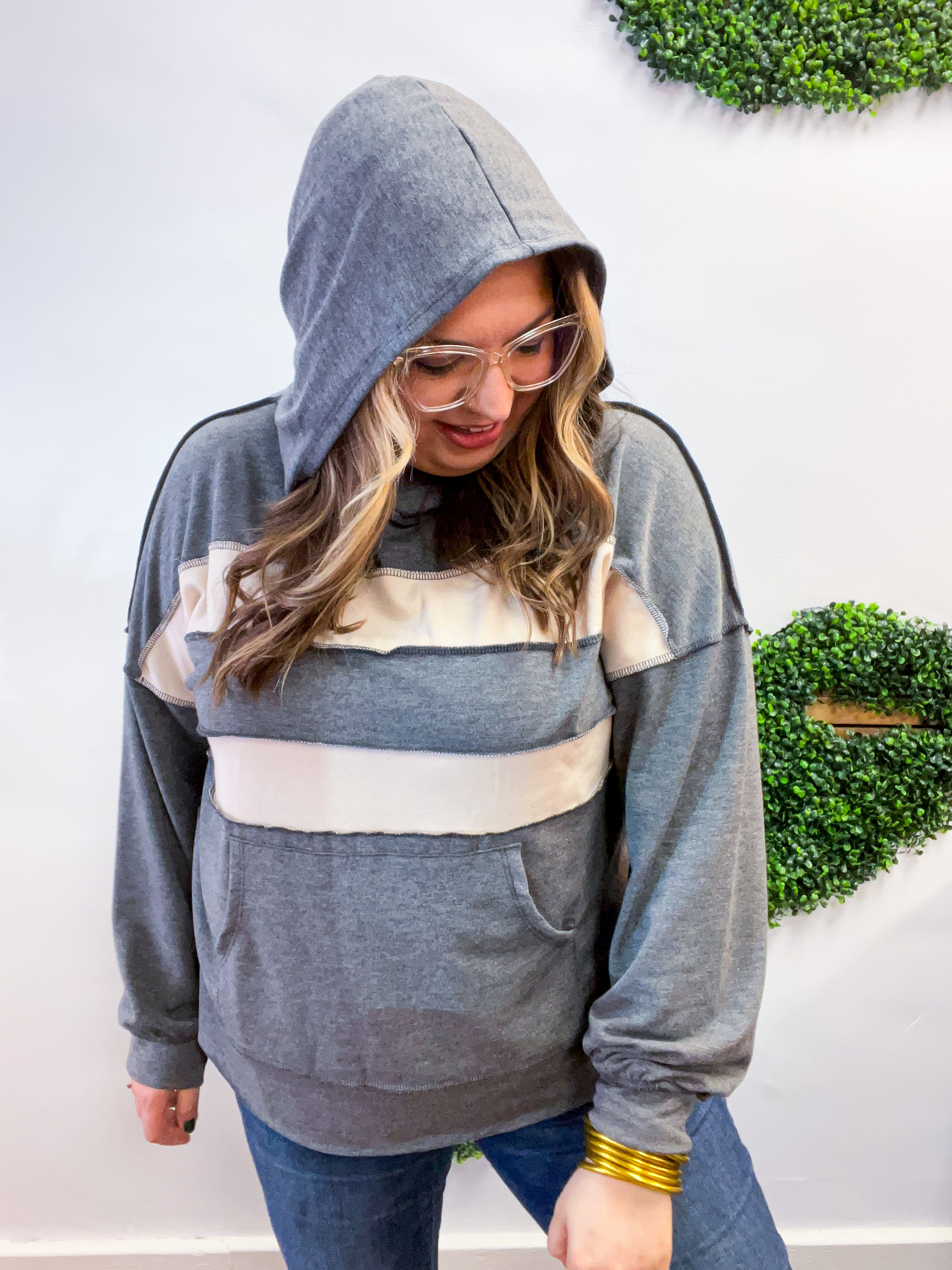 Stripe It Lucky Hoodie