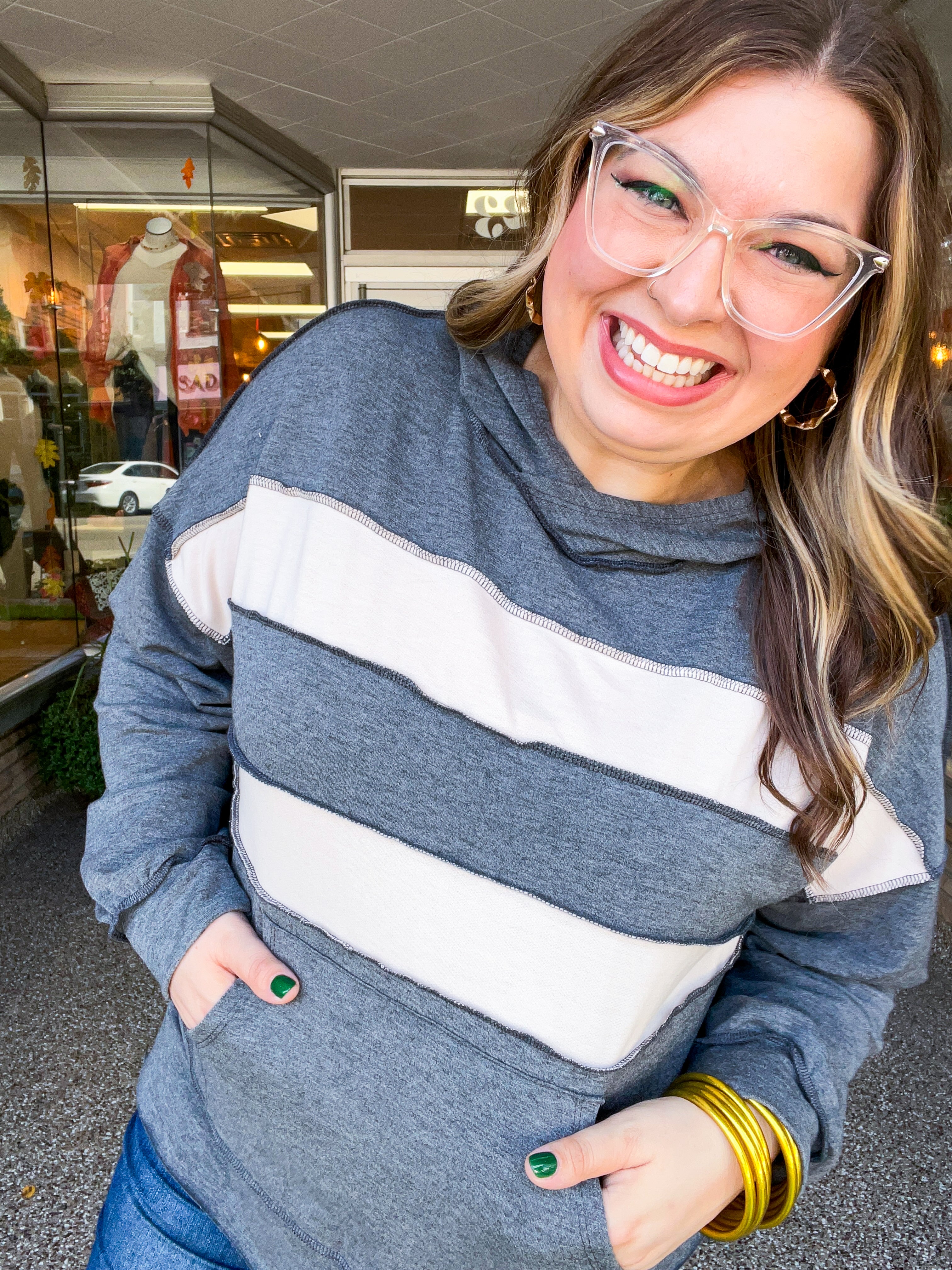 Stripe It Lucky Hoodie