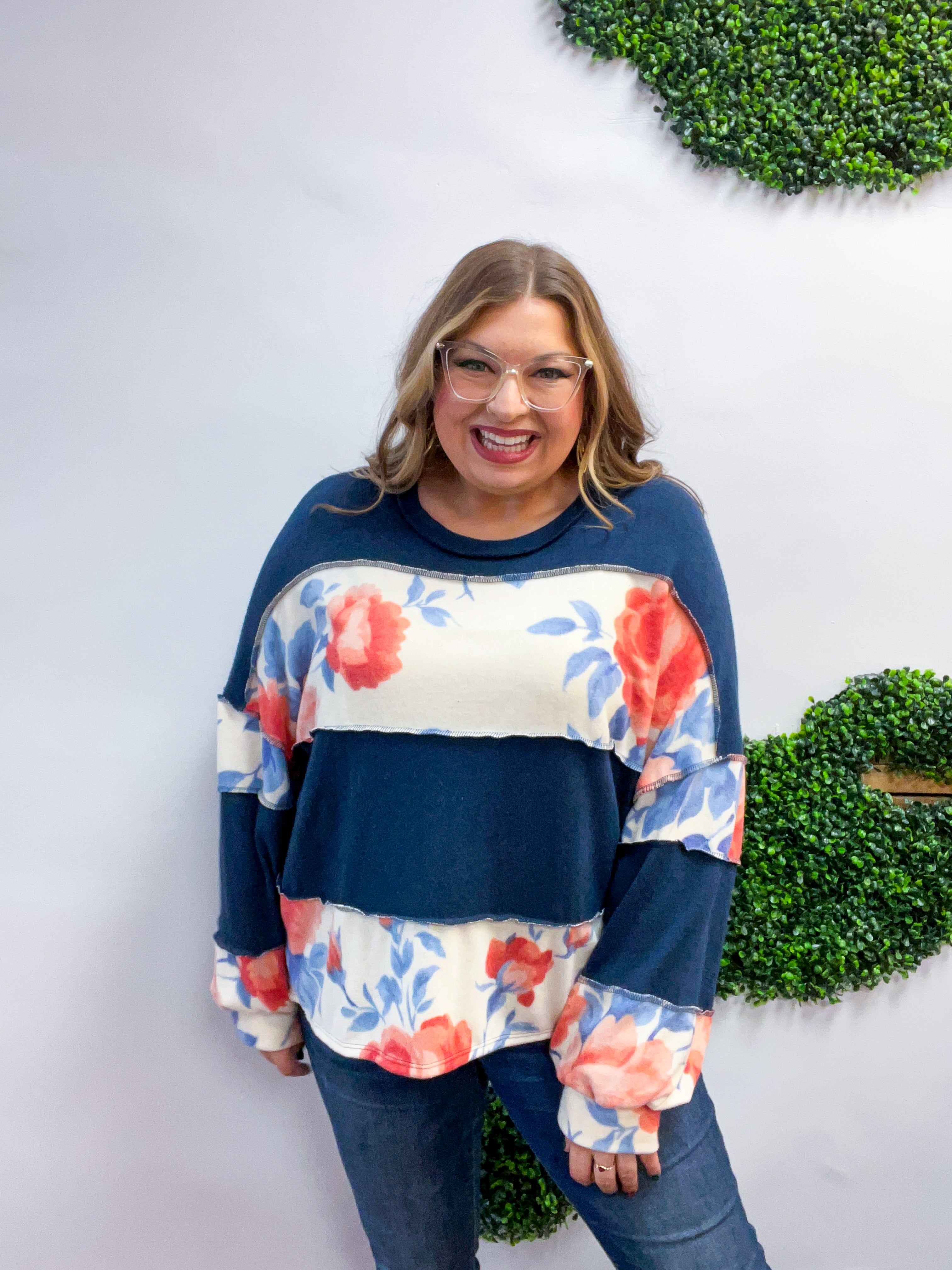 Floral Harmony Pullover