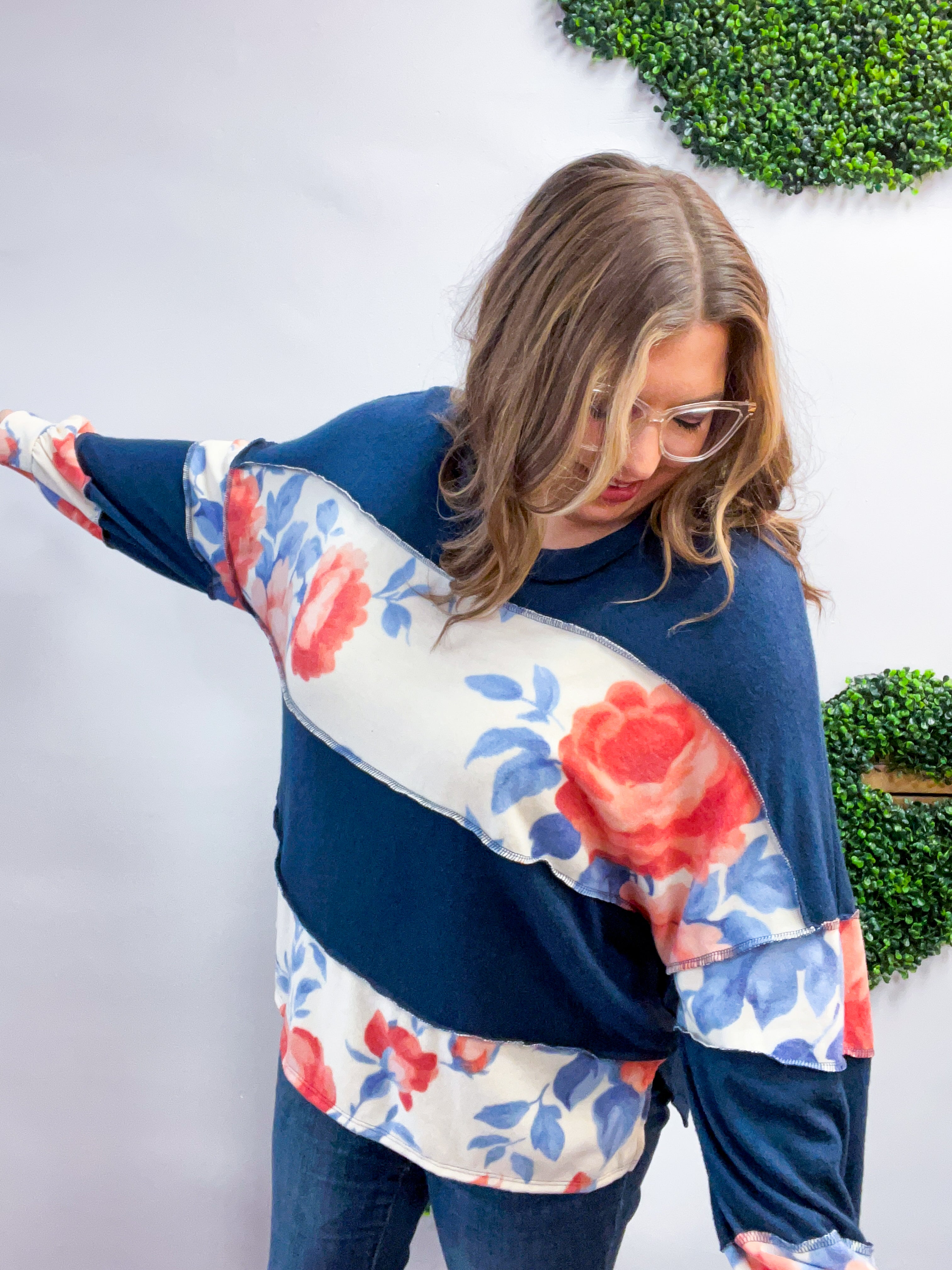 Floral Harmony Pullover