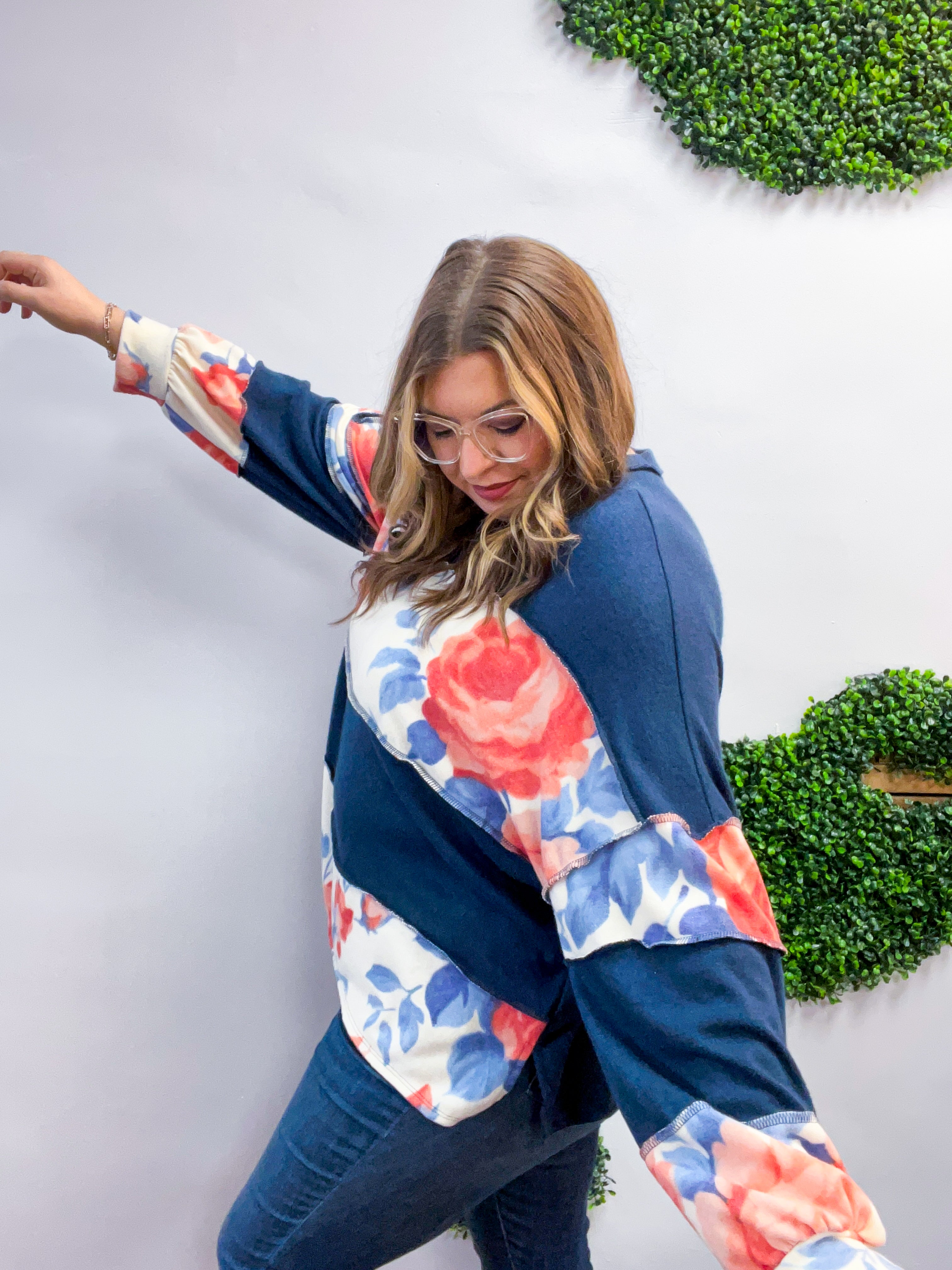 Floral Harmony Pullover