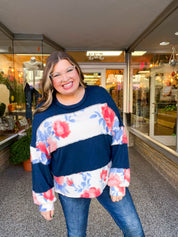 Floral Harmony Pullover