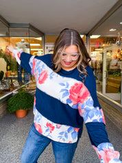 Floral Harmony Pullover
