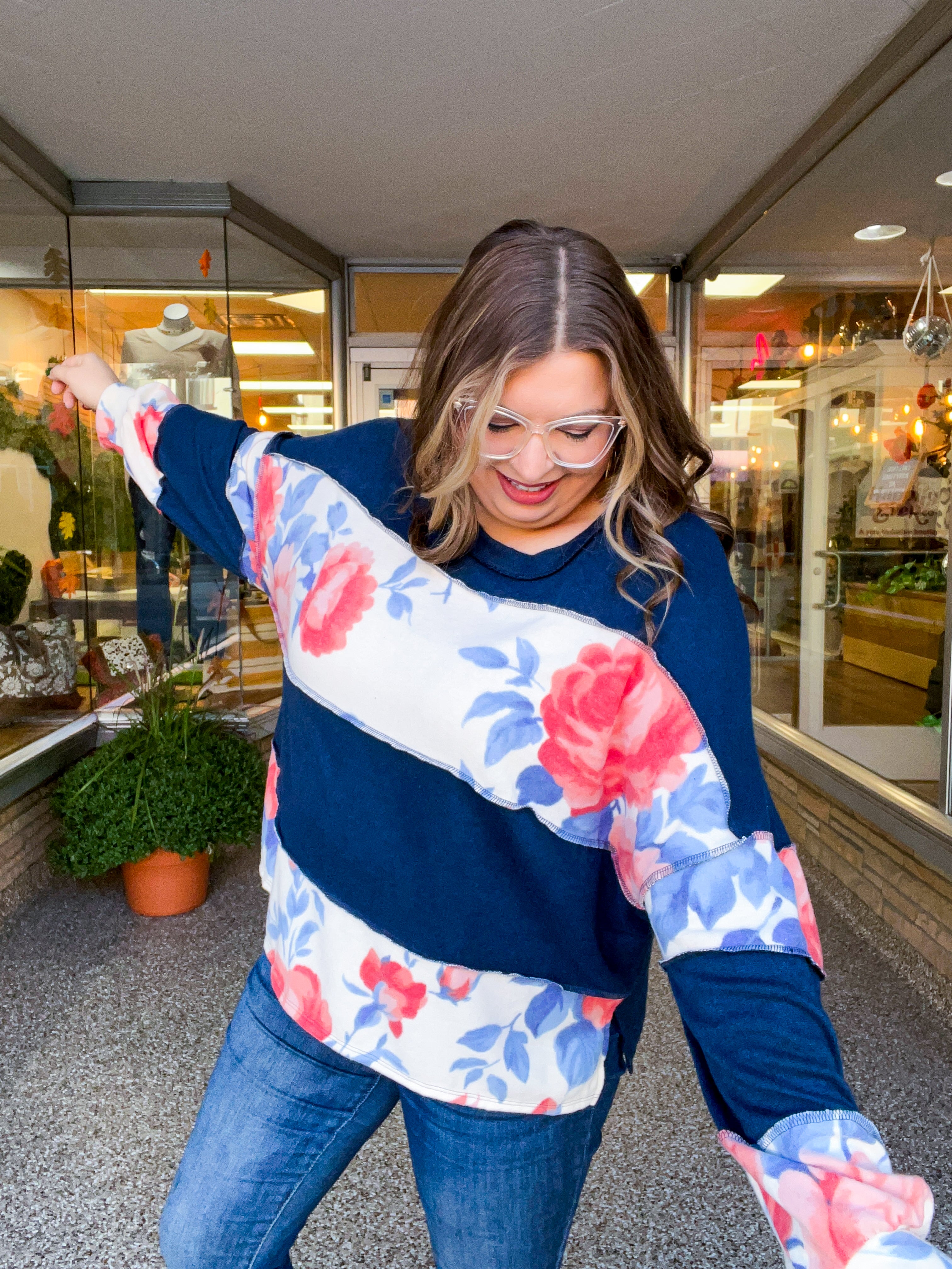 Floral Harmony Pullover