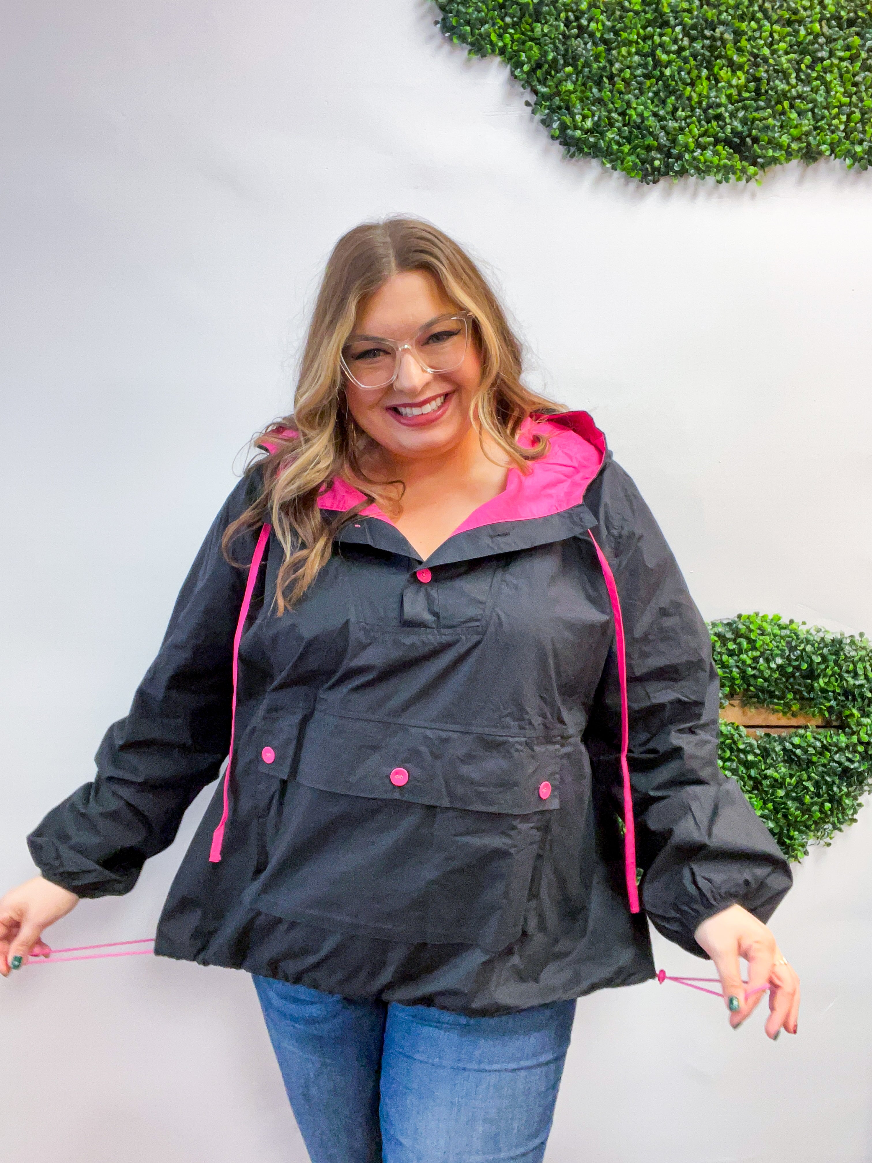 Pop of Pink Pullover