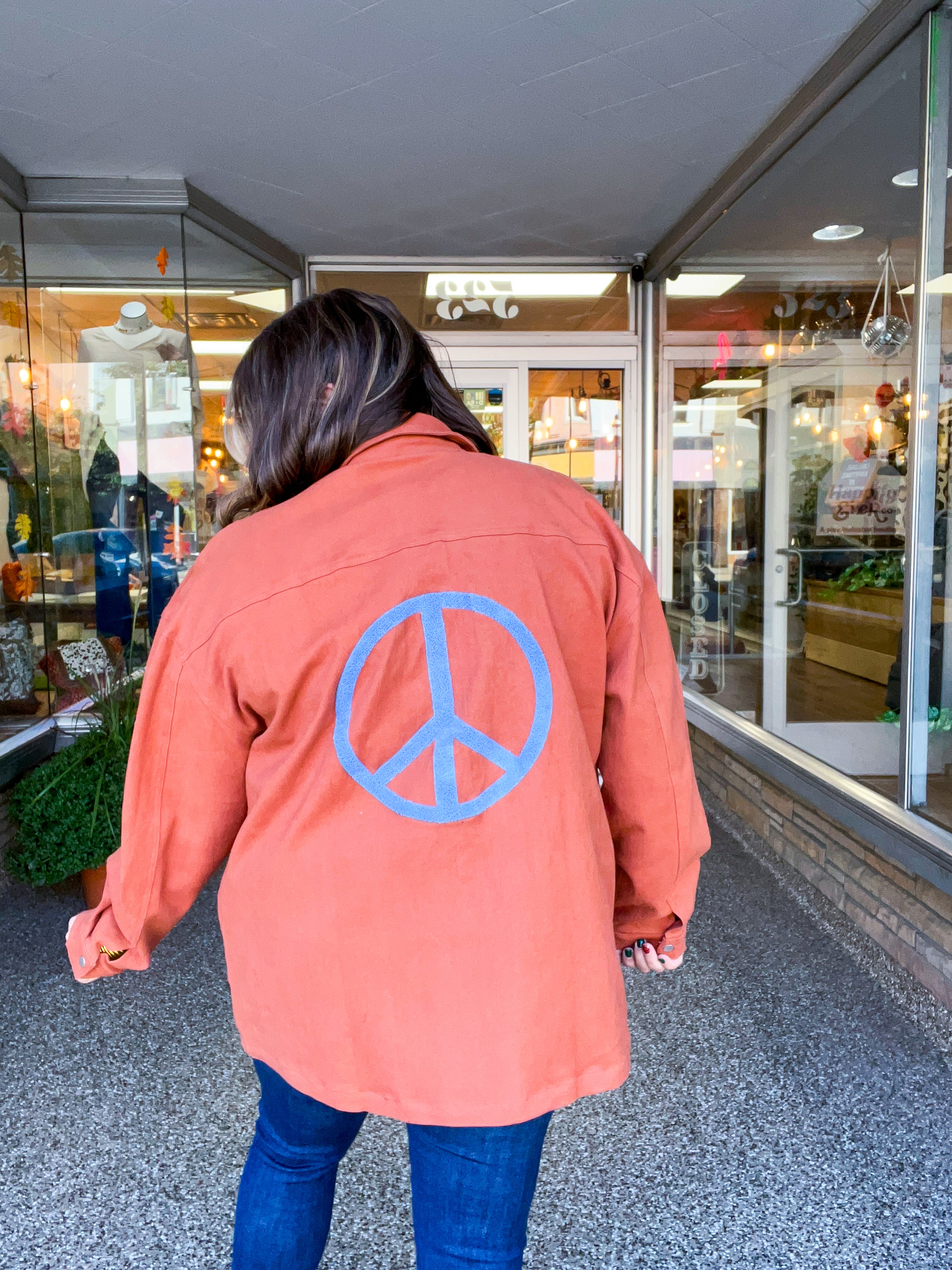 Peace & Love Shacket