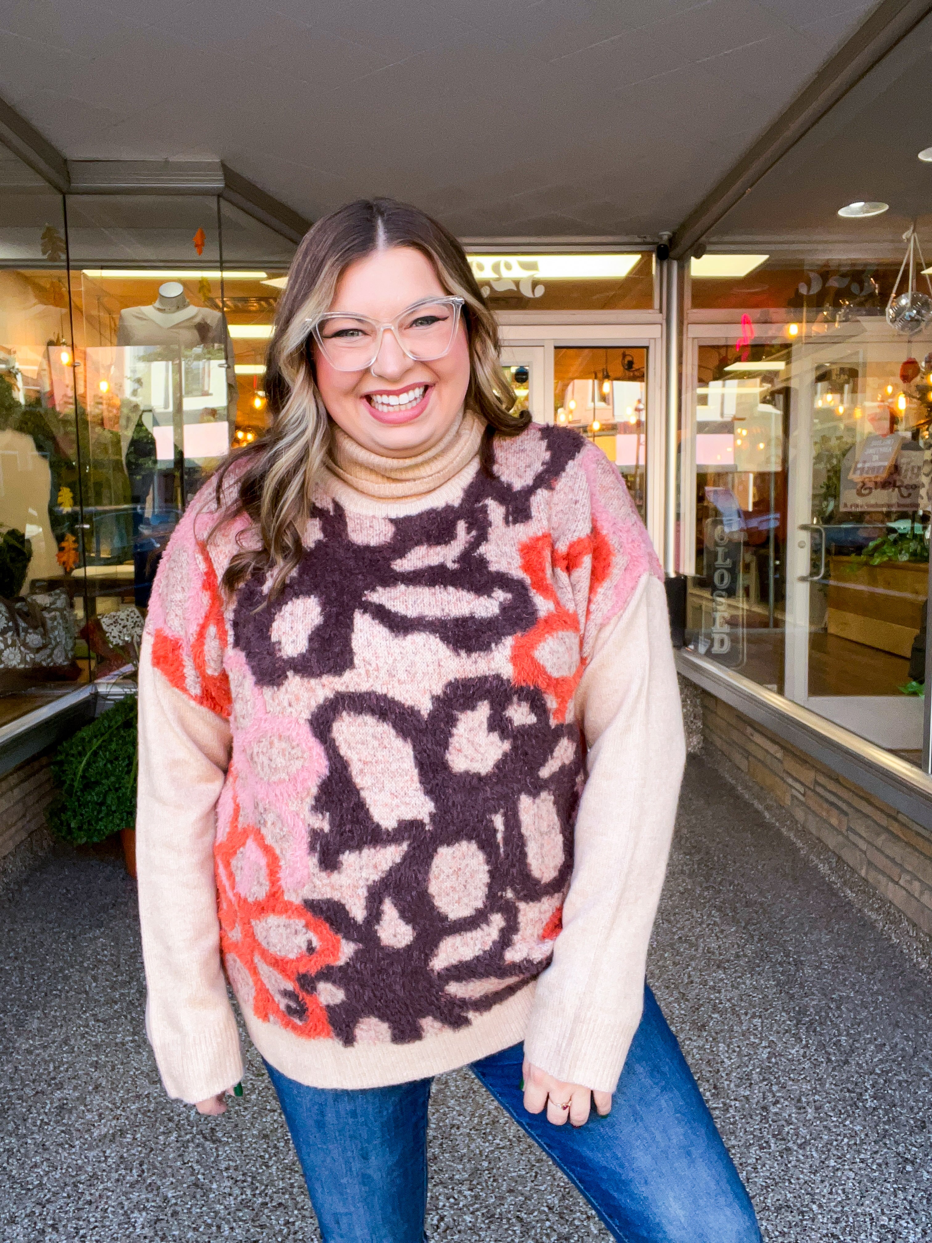 Falling Petals Sweater