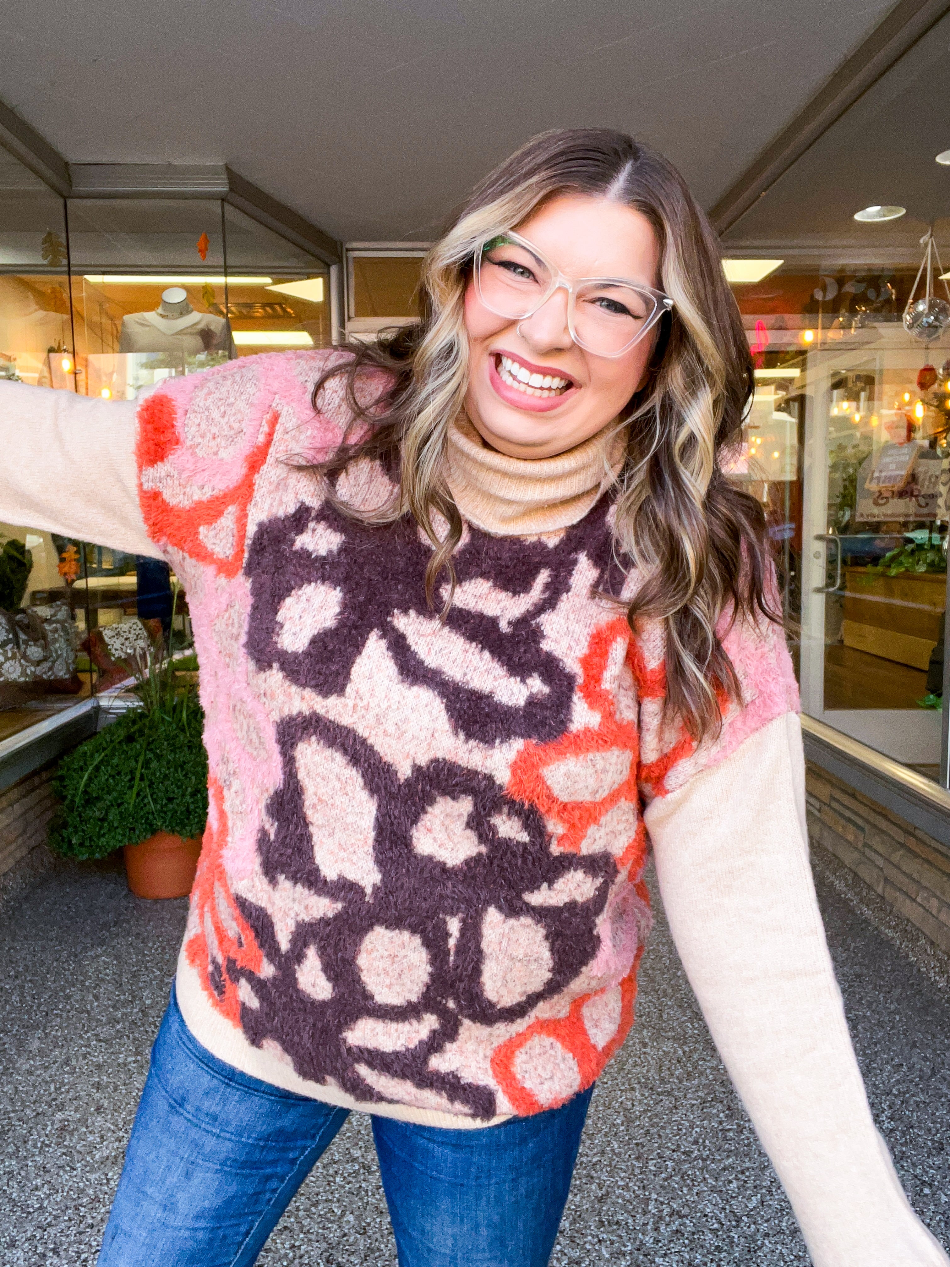 Falling Petals Sweater