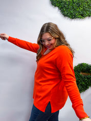 Autumn Acres Sweater in Burnt Orange