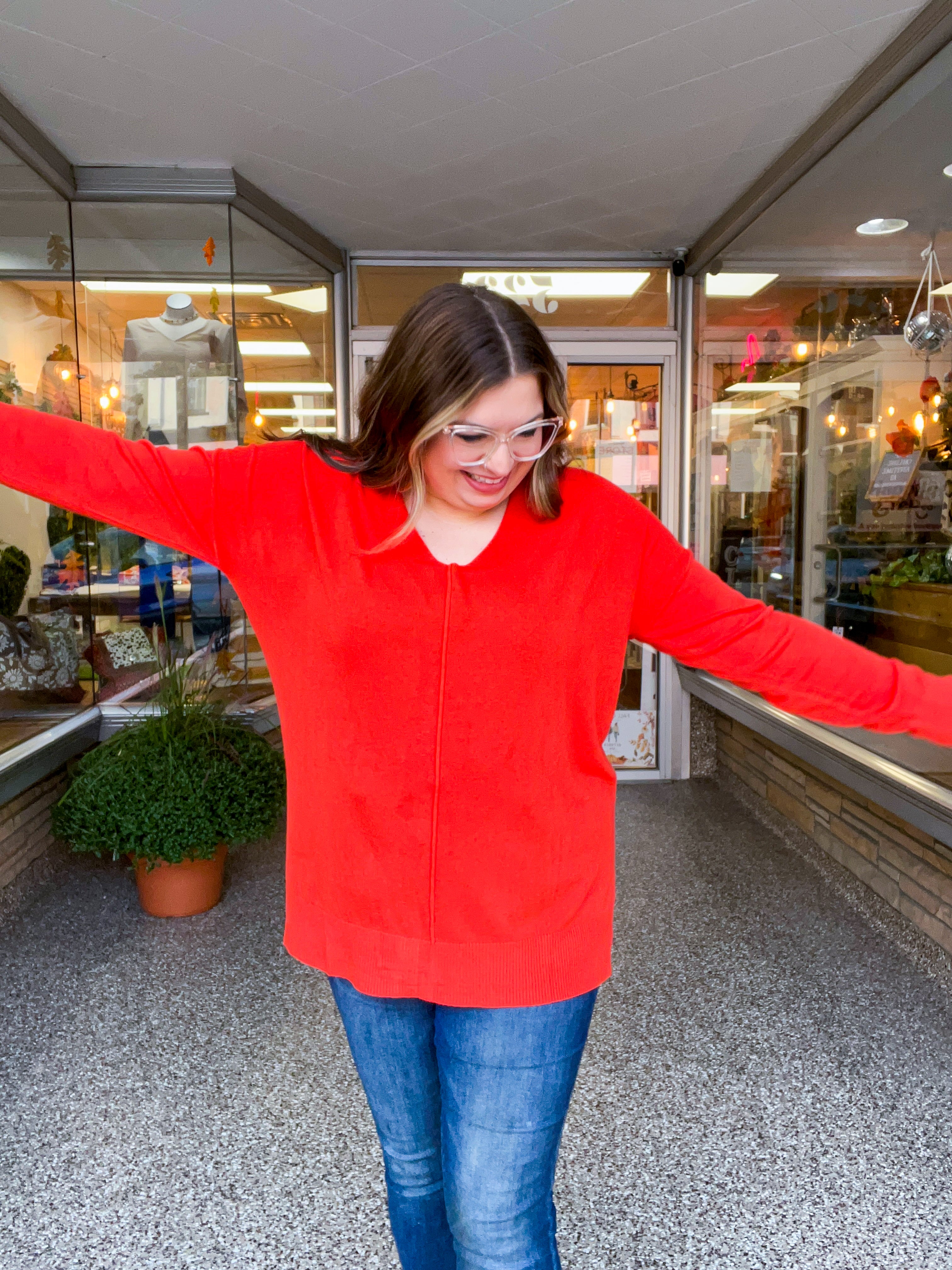 Autumn Acres Sweater in Burnt Orange