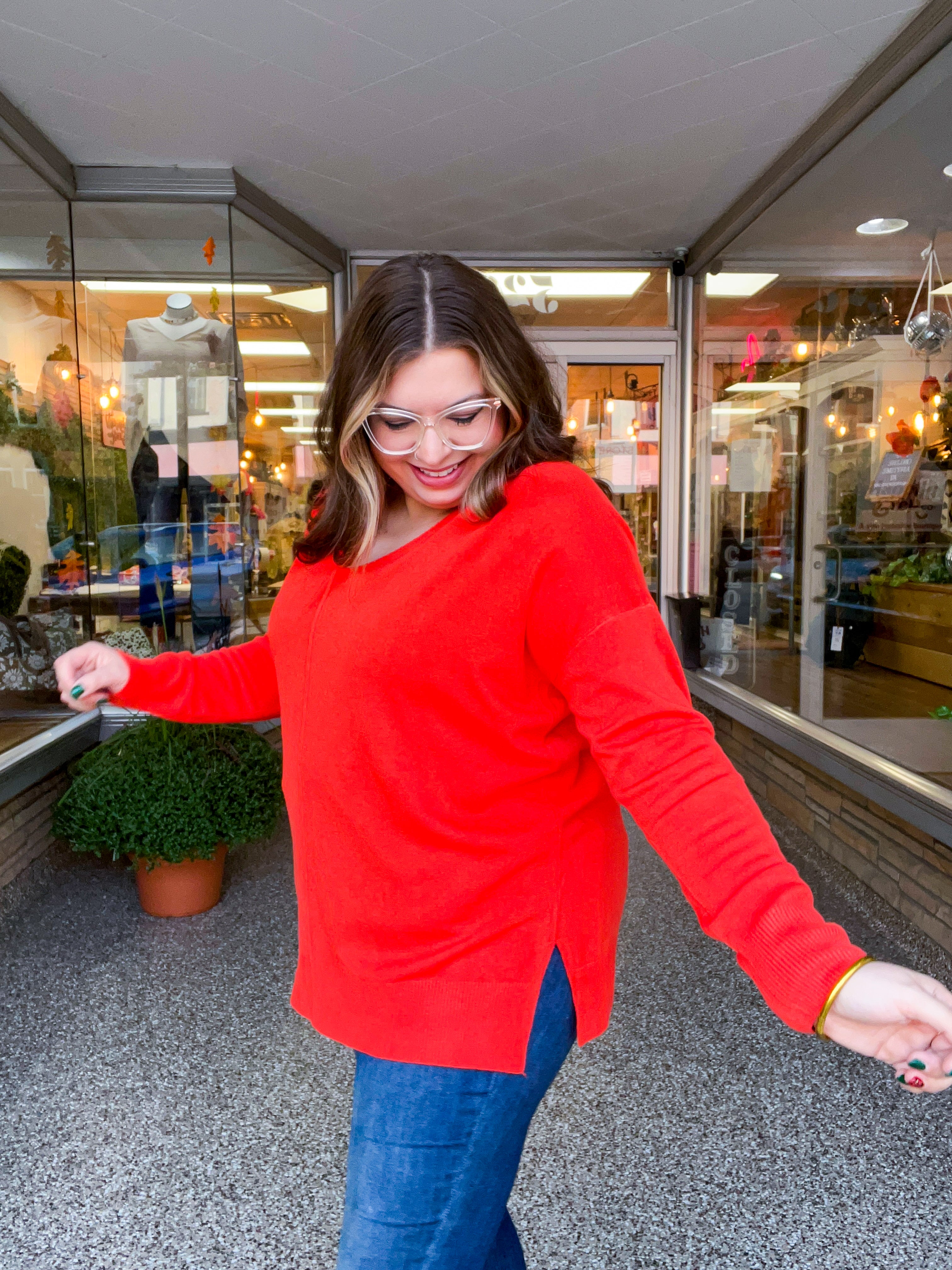 Autumn Acres Sweater in Burnt Orange