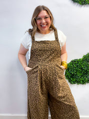 Spotted & Styled Animal Print Overalls