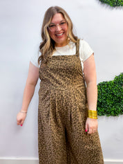Spotted & Styled Animal Print Overalls