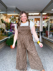Spotted & Styled Animal Print Overalls