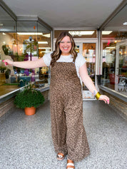 Spotted & Styled Animal Print Overalls