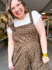 Spotted & Styled Animal Print Overalls