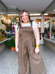 Spotted & Styled Animal Print Overalls
