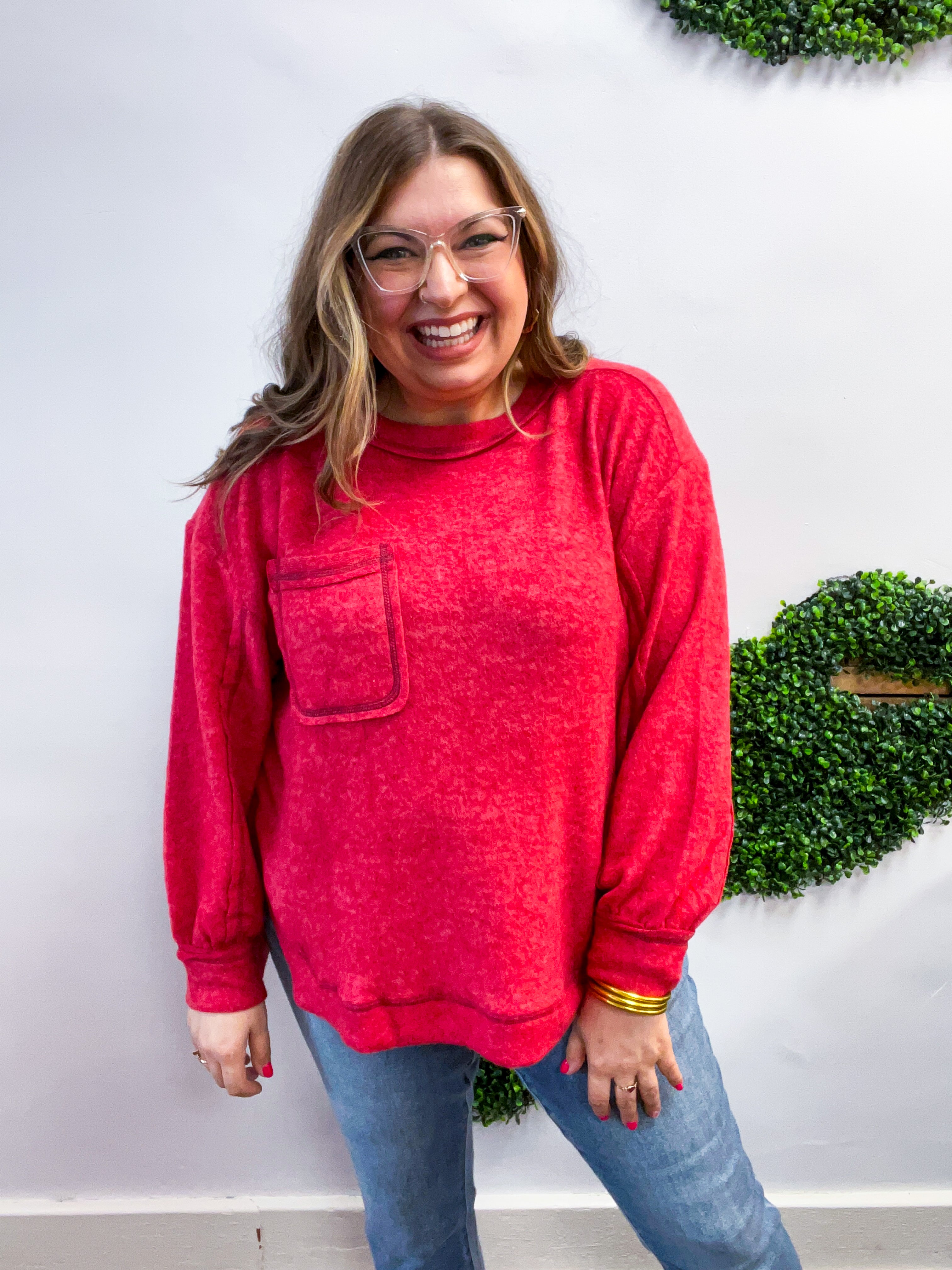 Cider Mill Sweater in Red