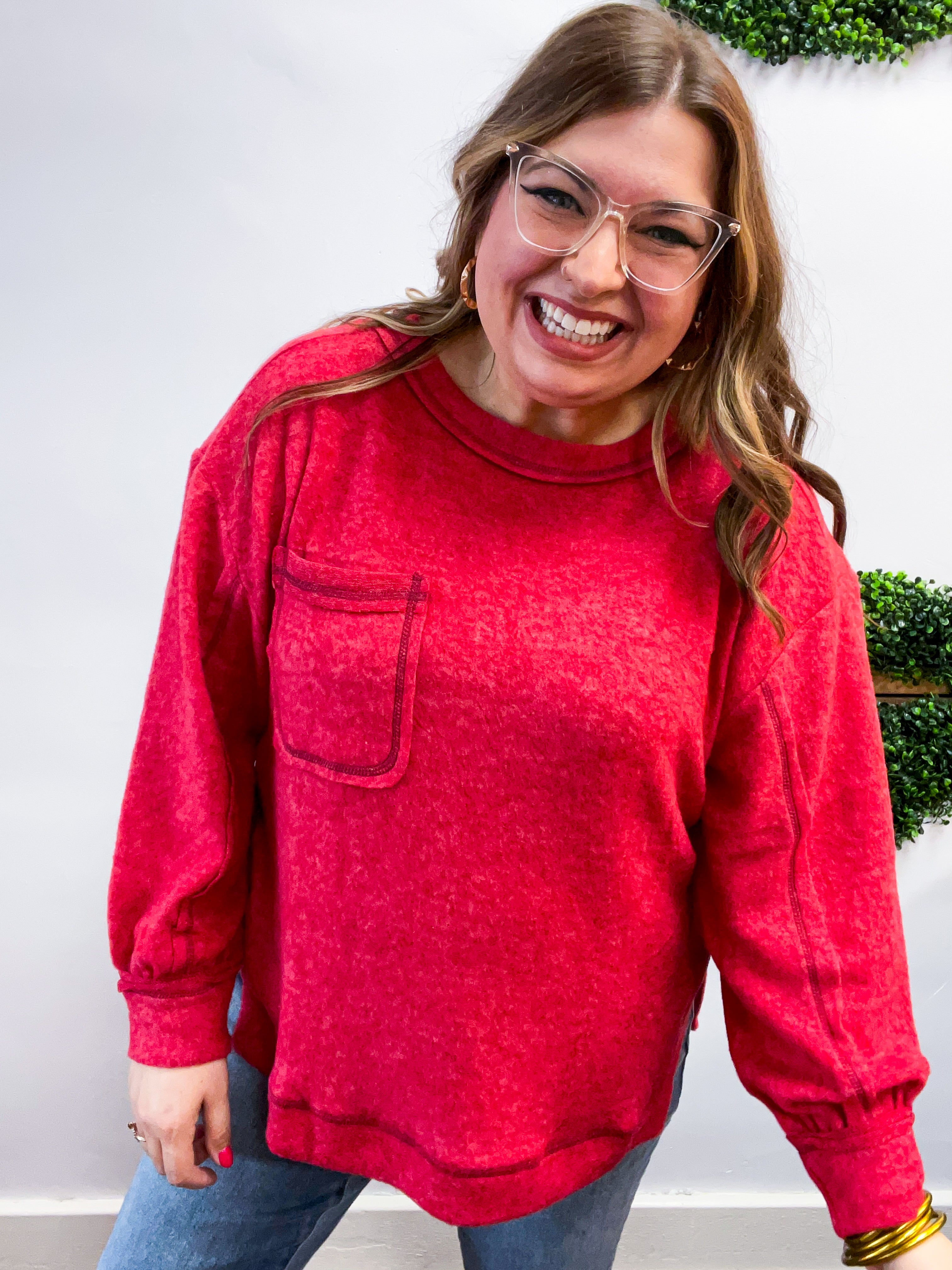 Cider Mill Sweater in Red