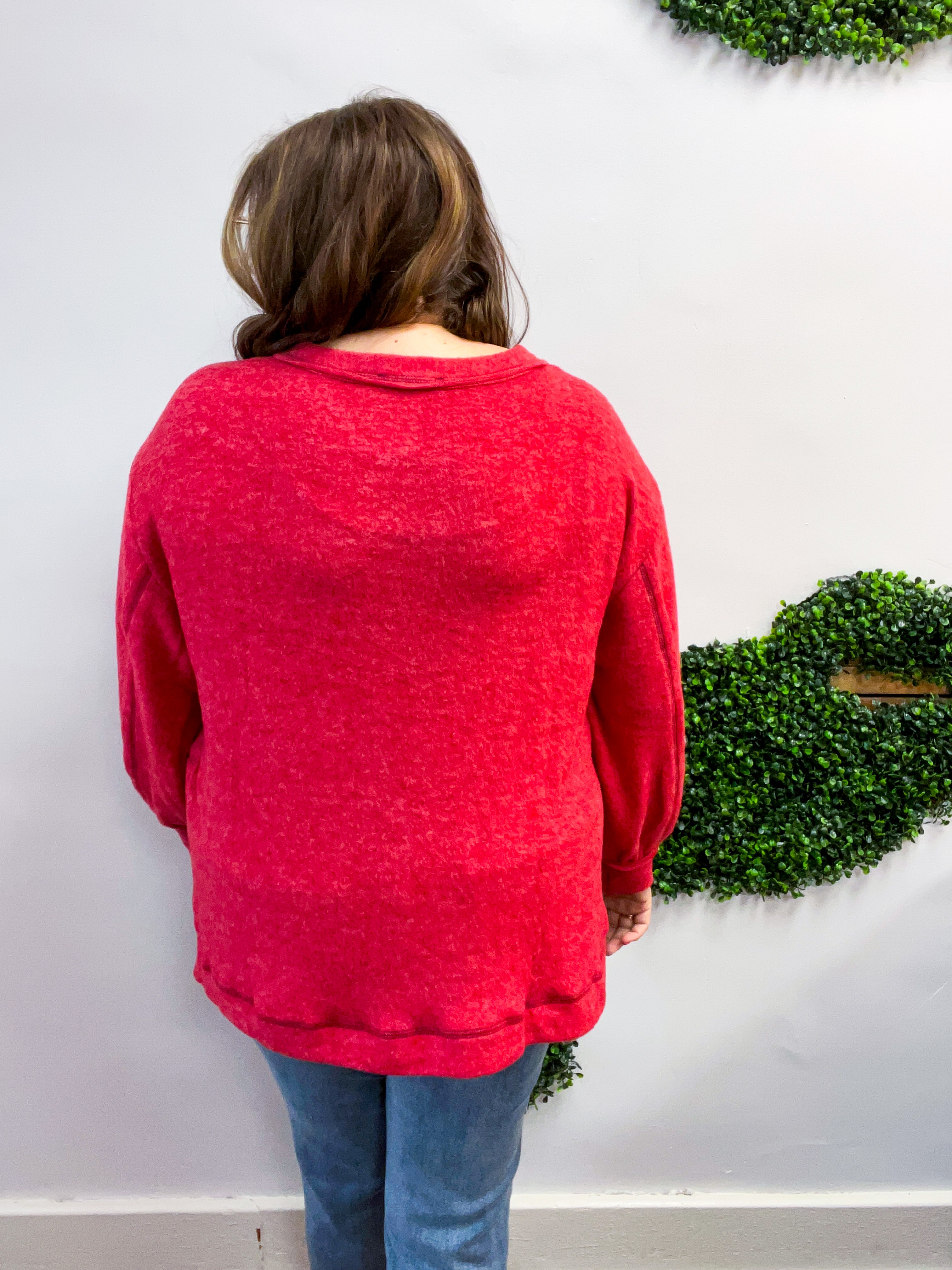 Cider Mill Sweater in Red