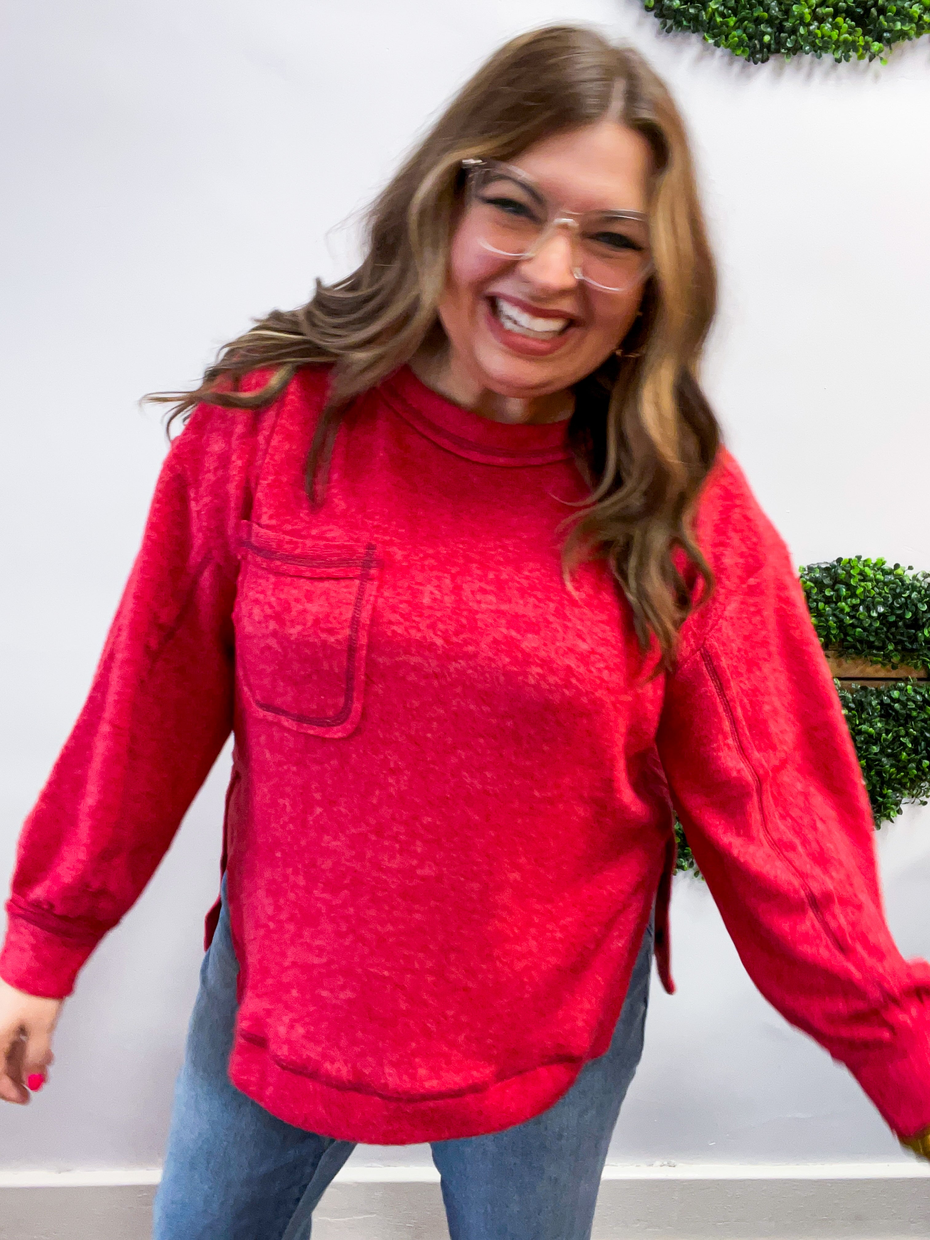 Cider Mill Sweater in Red