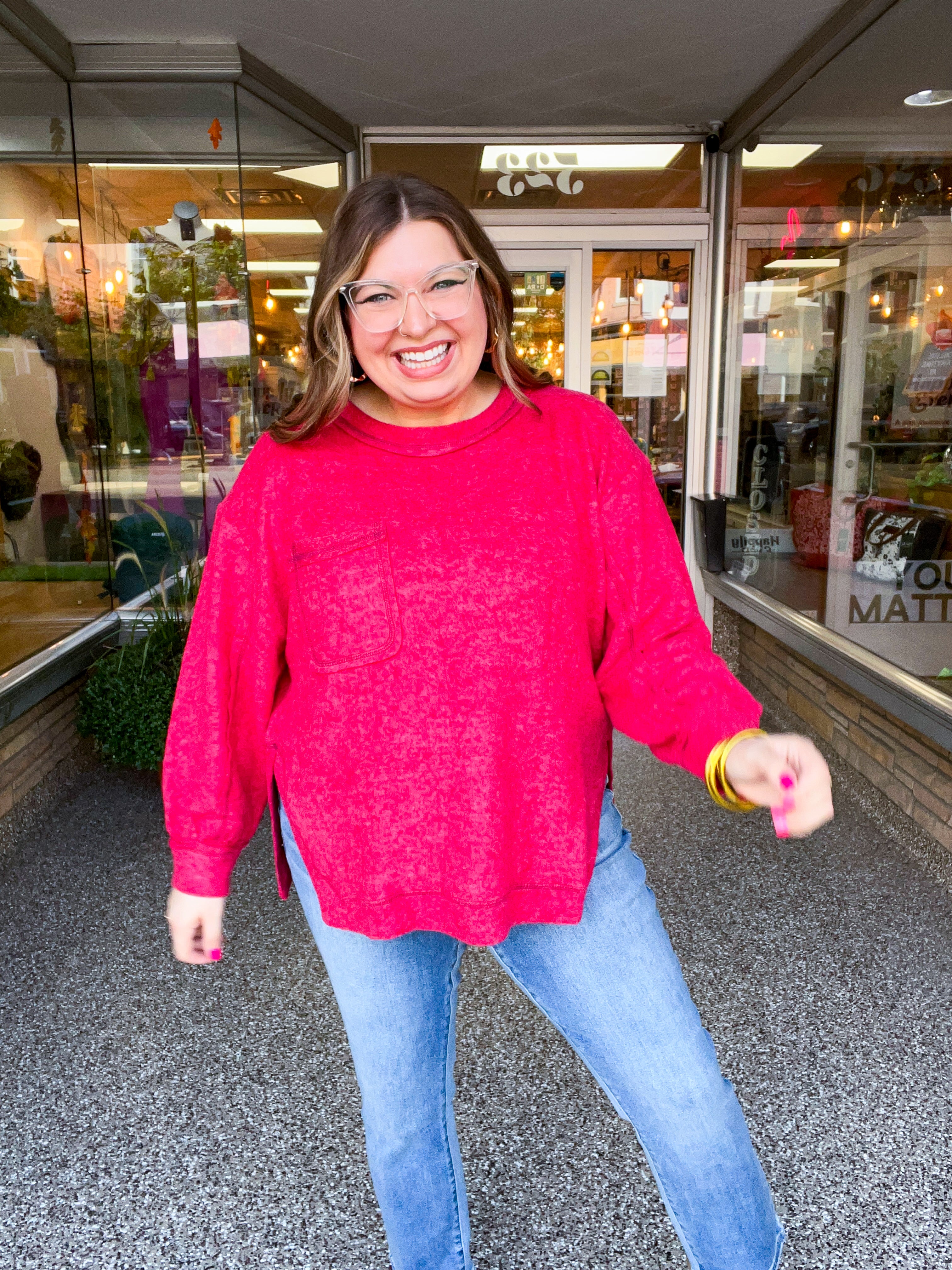 Cider Mill Sweater in Red