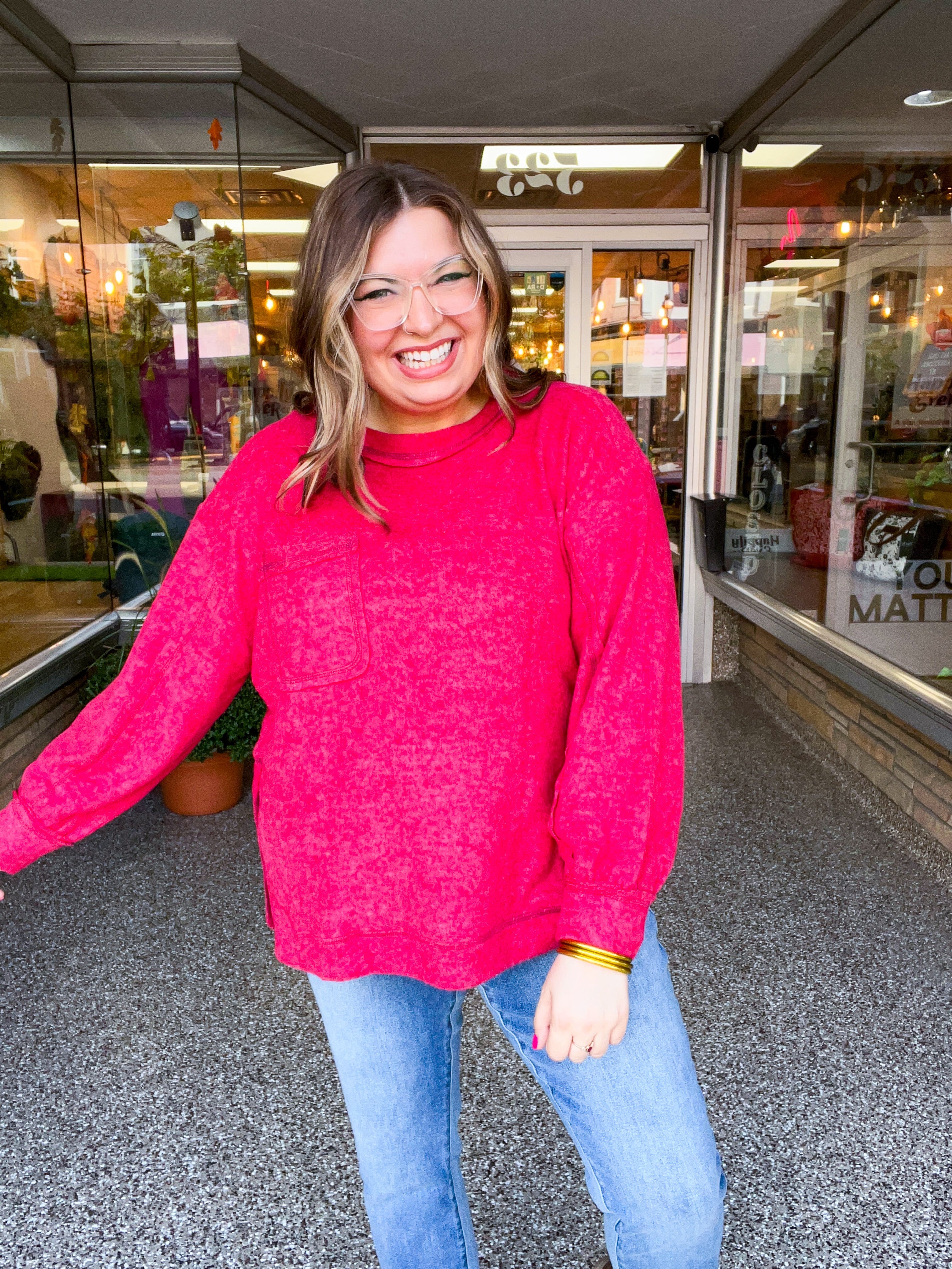 Cider Mill Sweater in Red