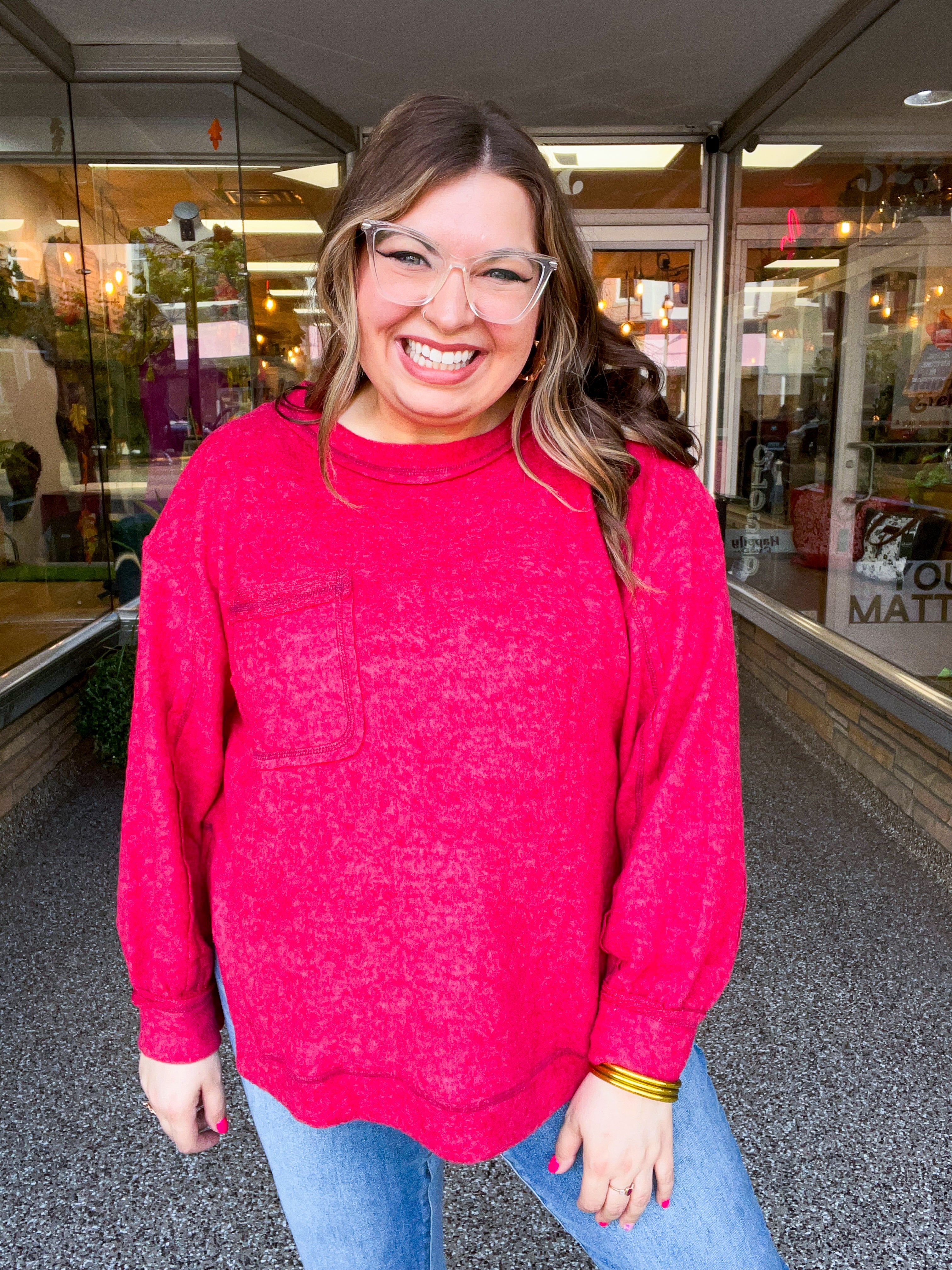 Cider Mill Sweater in Red