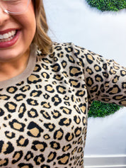 Timeless Spots Sweater in Taupe