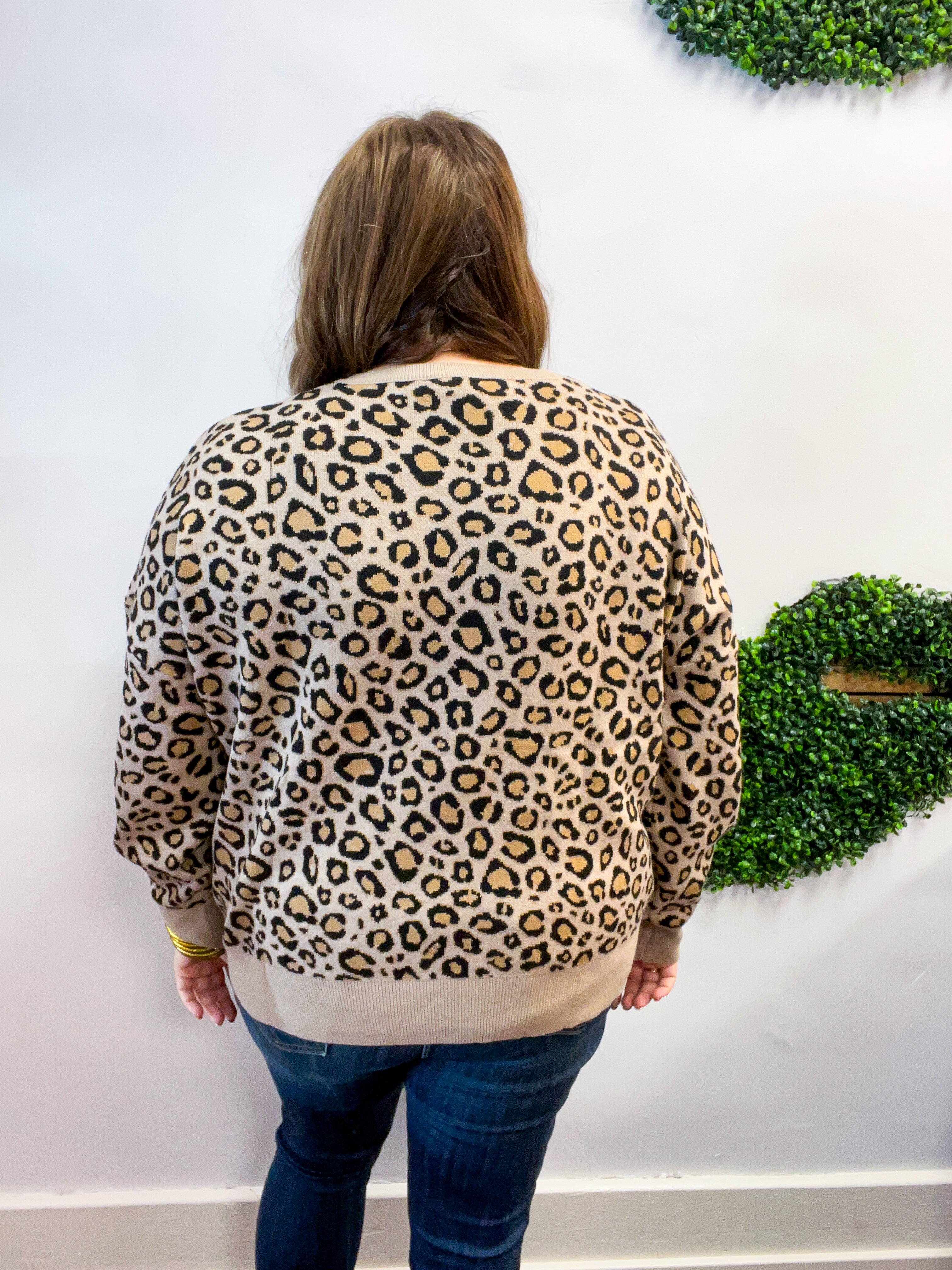 Timeless Spots Sweater in Taupe