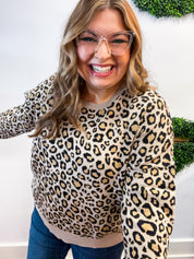 Timeless Spots Sweater in Taupe