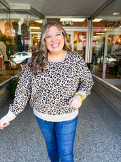 Timeless Spots Sweater in Taupe