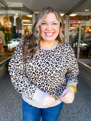 Timeless Spots Sweater in Taupe