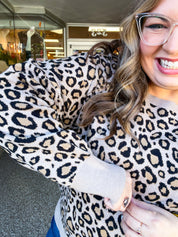 Timeless Spots Sweater in Taupe