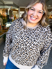 Timeless Spots Sweater in Taupe