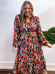 Stained Glass Soirée Midi Dress